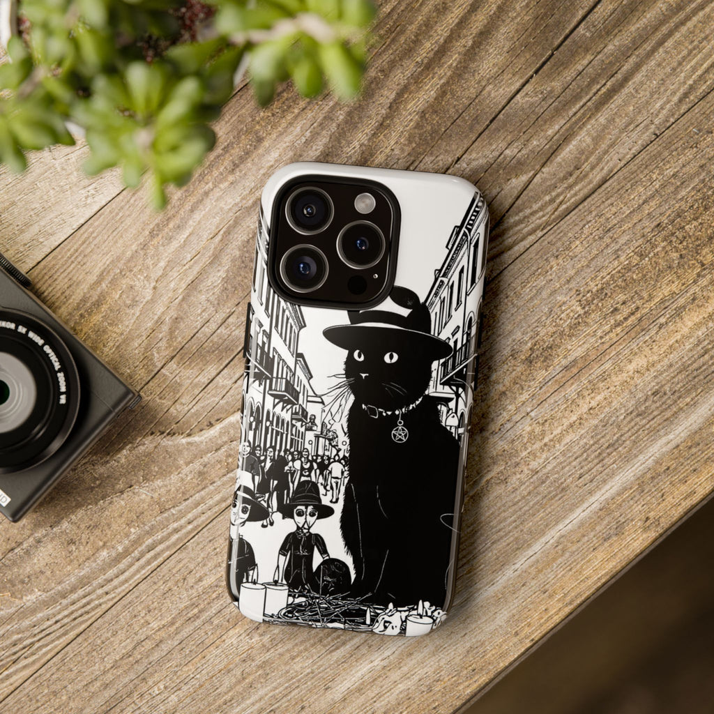 Phone Case — Noir Cat Street Art Design