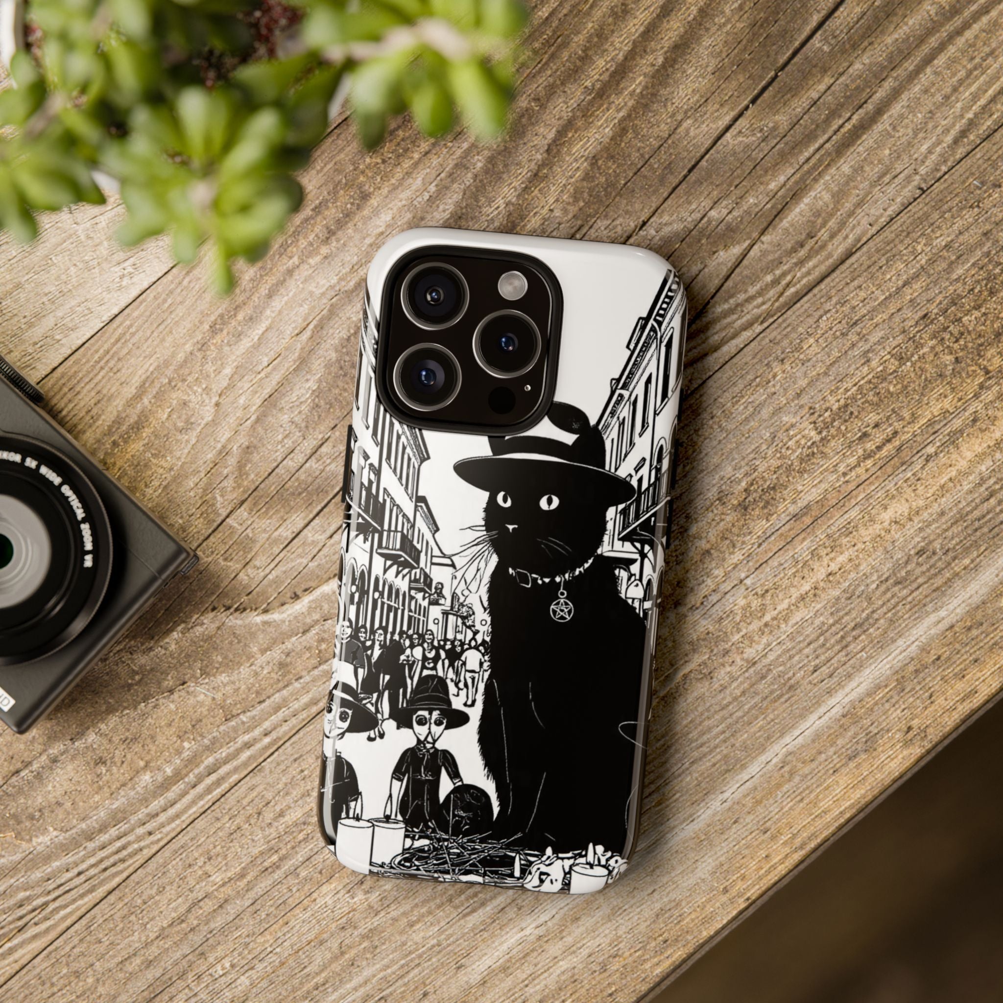 Phone Case — Noir Cat Street Art Design