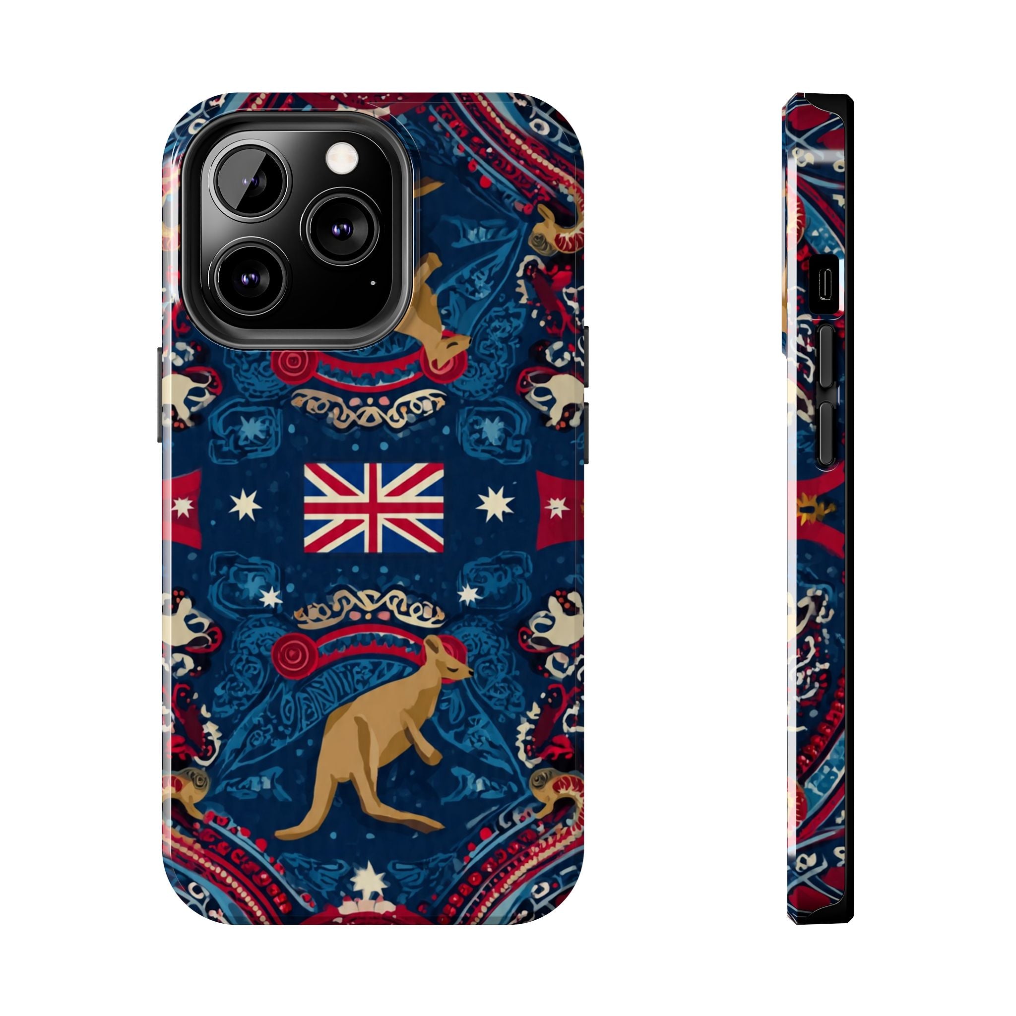 Australian Kangaroo Flag Tough Phone Case - Protective Patriotic iPhone Cover