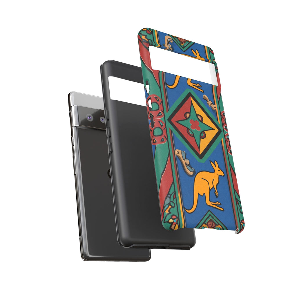 Kangaroo Tribal Pattern Tough Phone Case