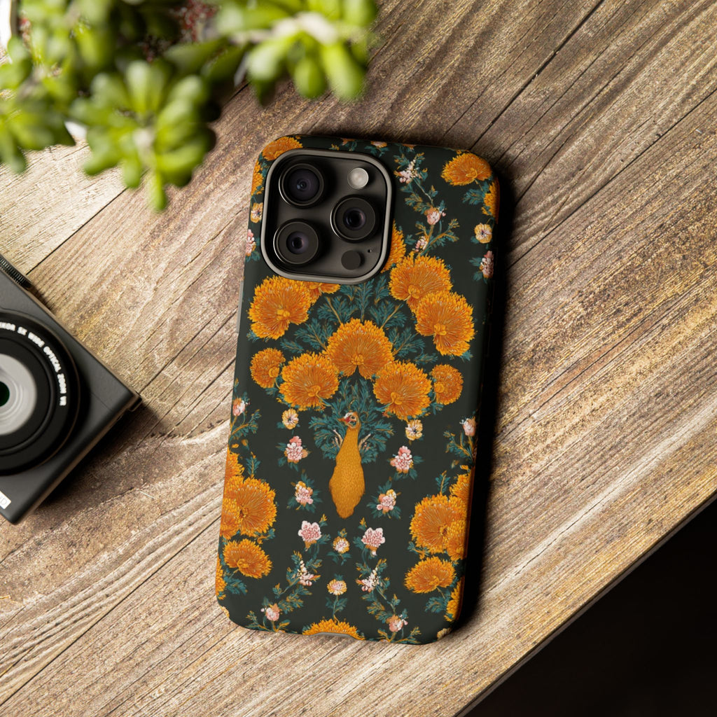 Marigold Mirror Phone Case — Floral Protective Phone Cover