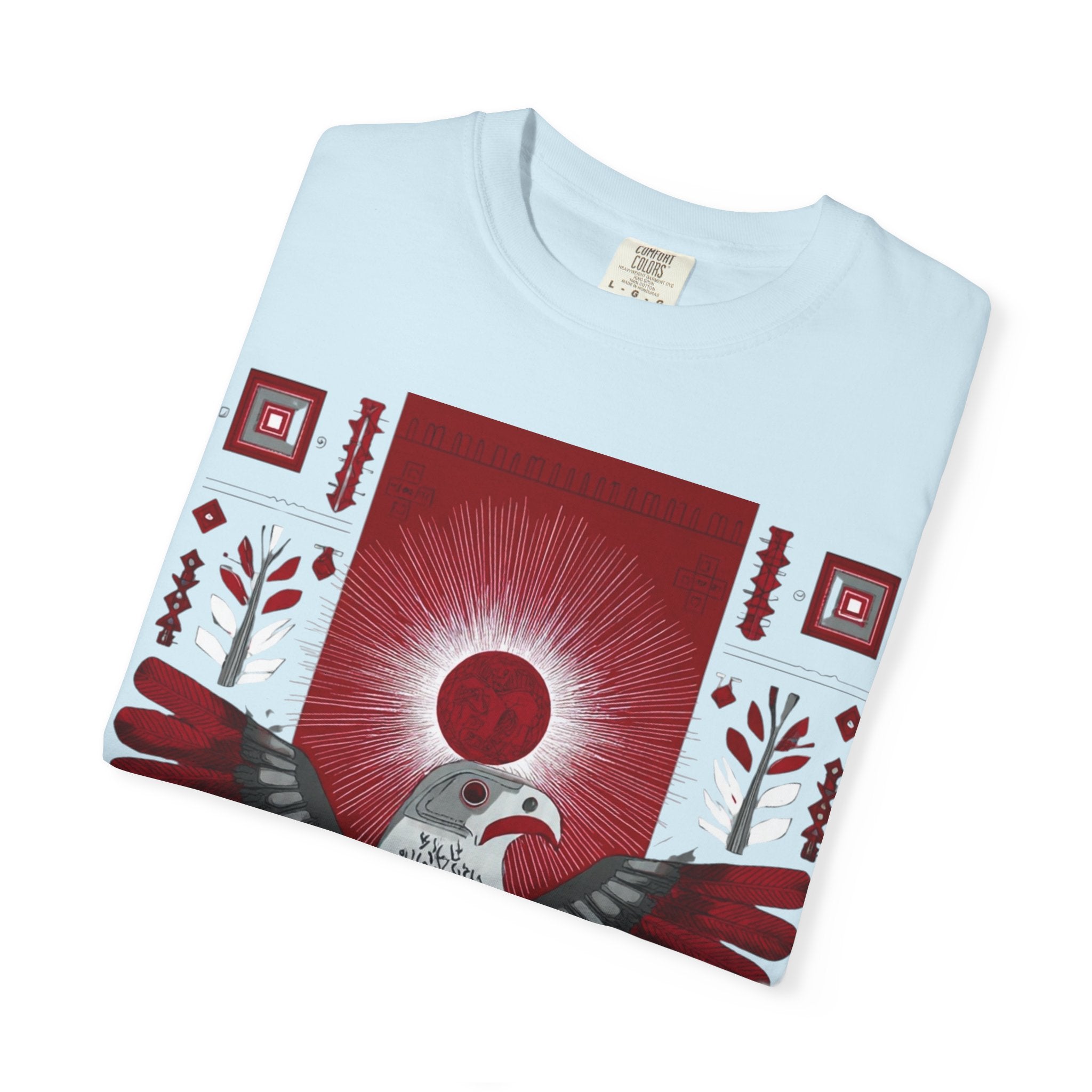 Tribal Inca Graphic T-Shirt — Celestial Bird Art Tee