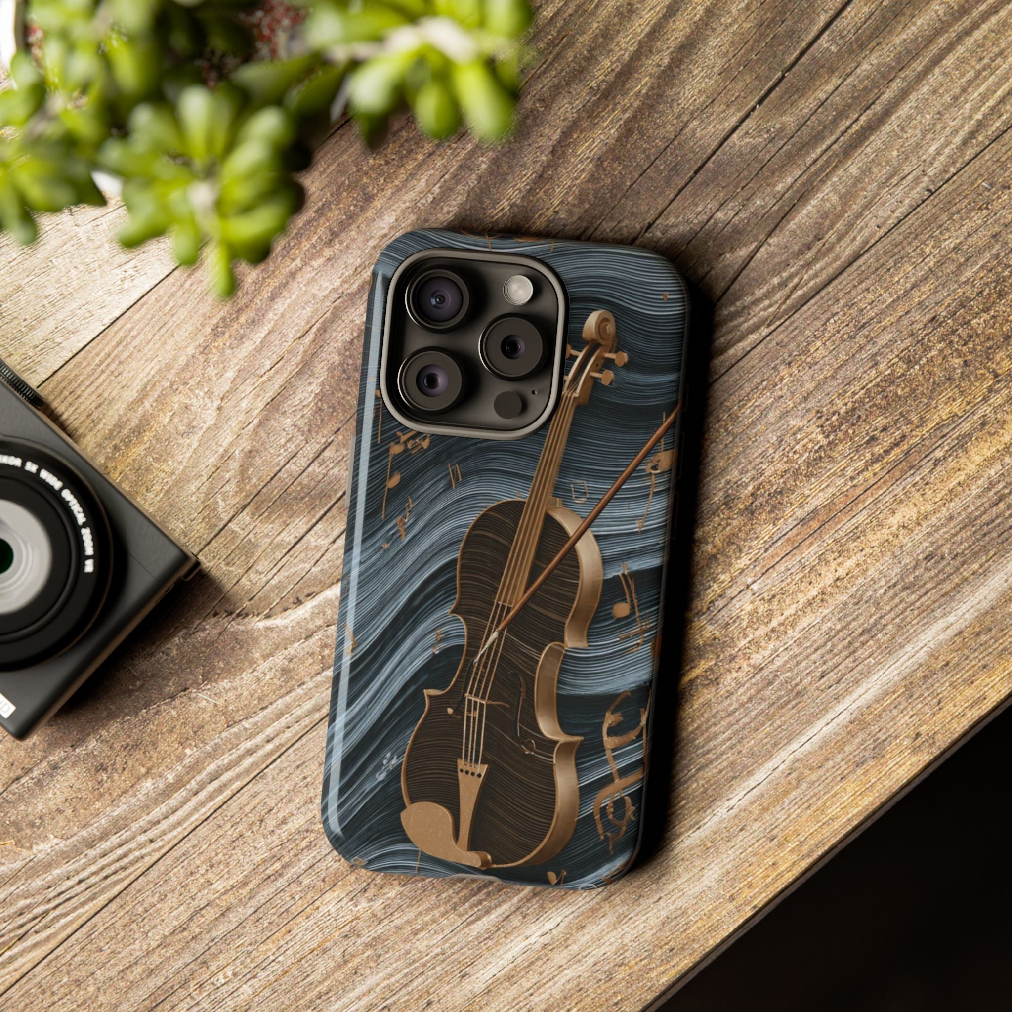 Violin Melody Tough Phone Case — Musical Instrument Art Protective Cover