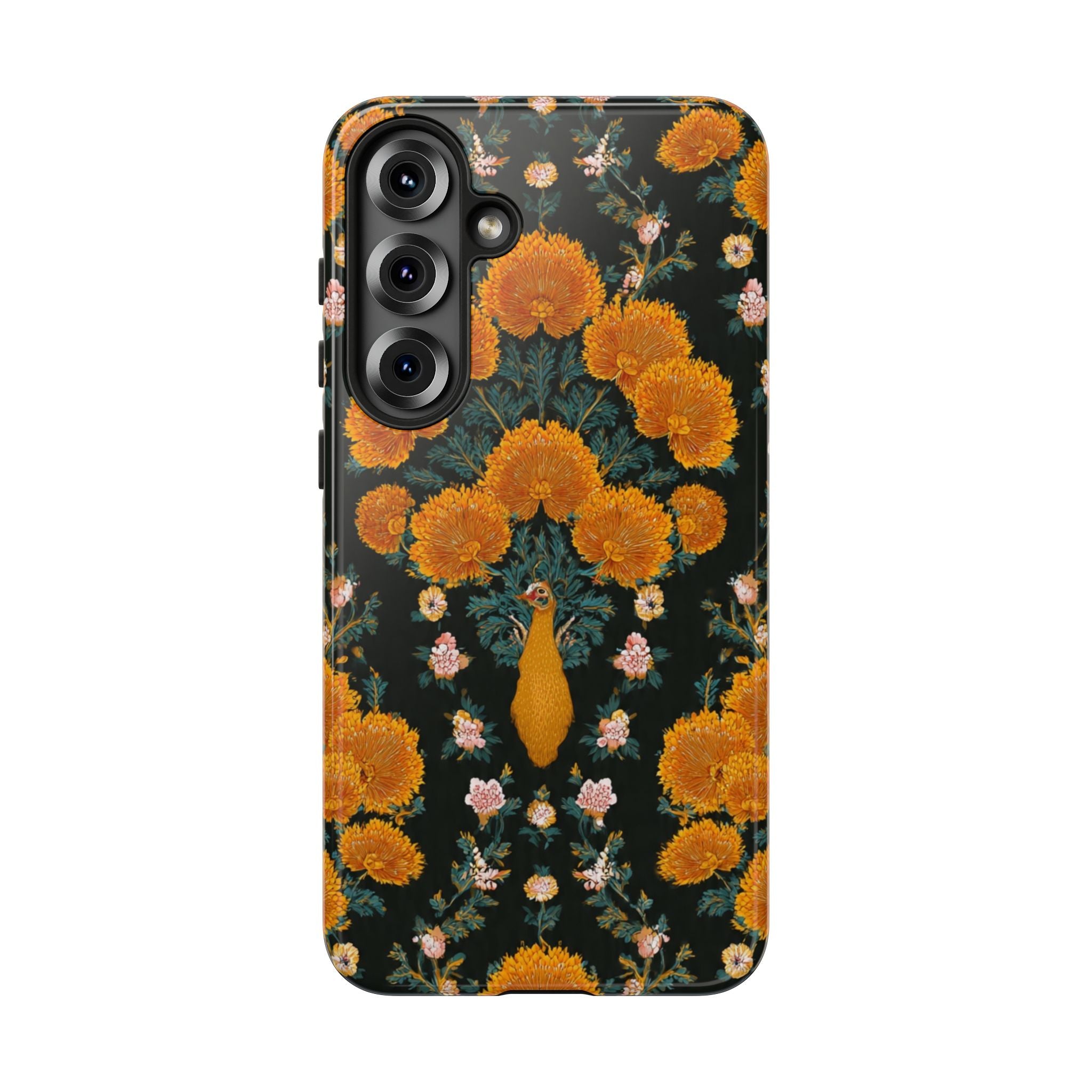 Marigold Mirror Phone Case — Floral Protective Phone Cover