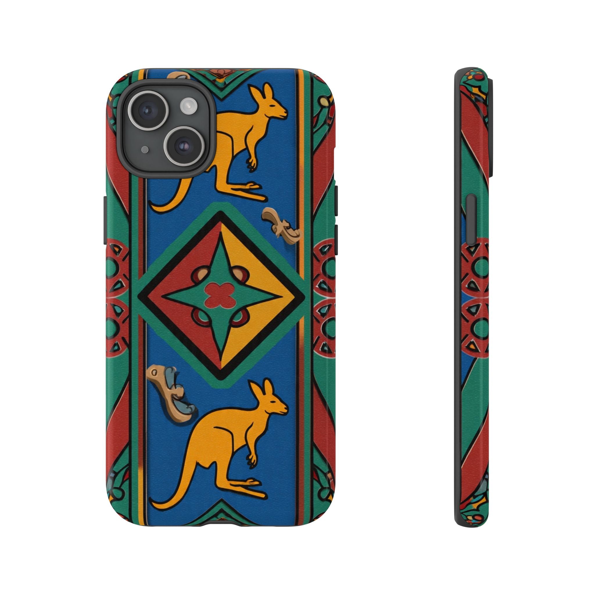 Kangaroo Tribal Pattern Tough Phone Case