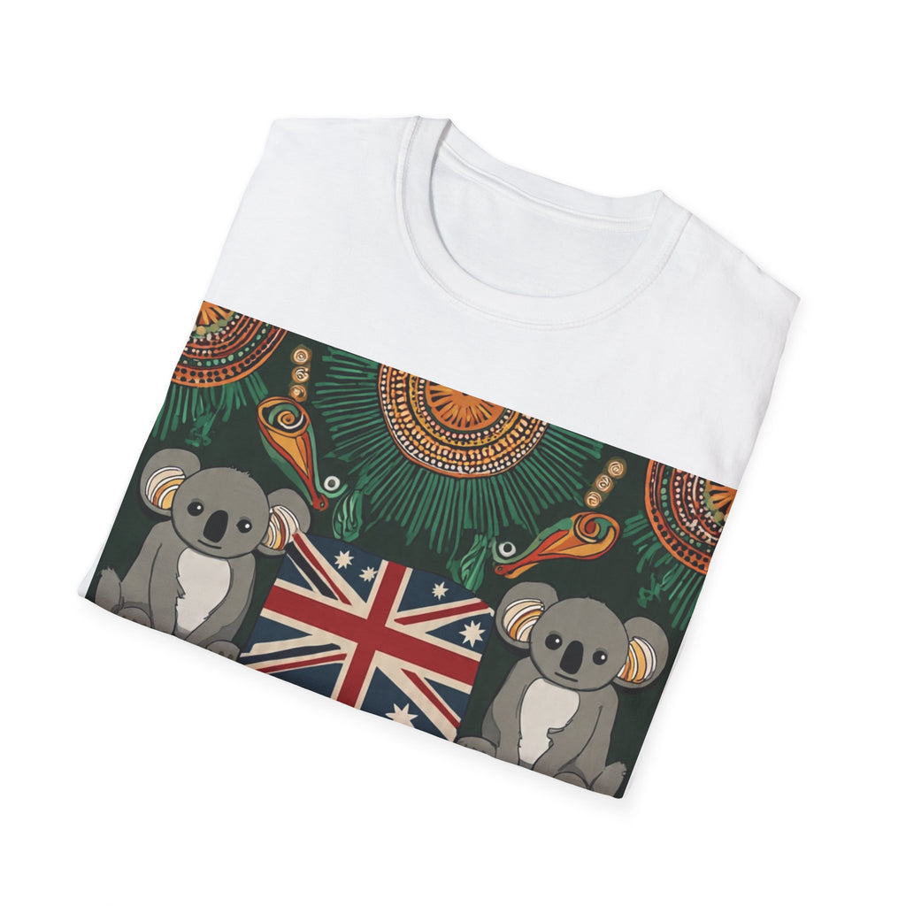 Koala Australia T-Shirt — Aboriginal Boho Mandala with Union Jack