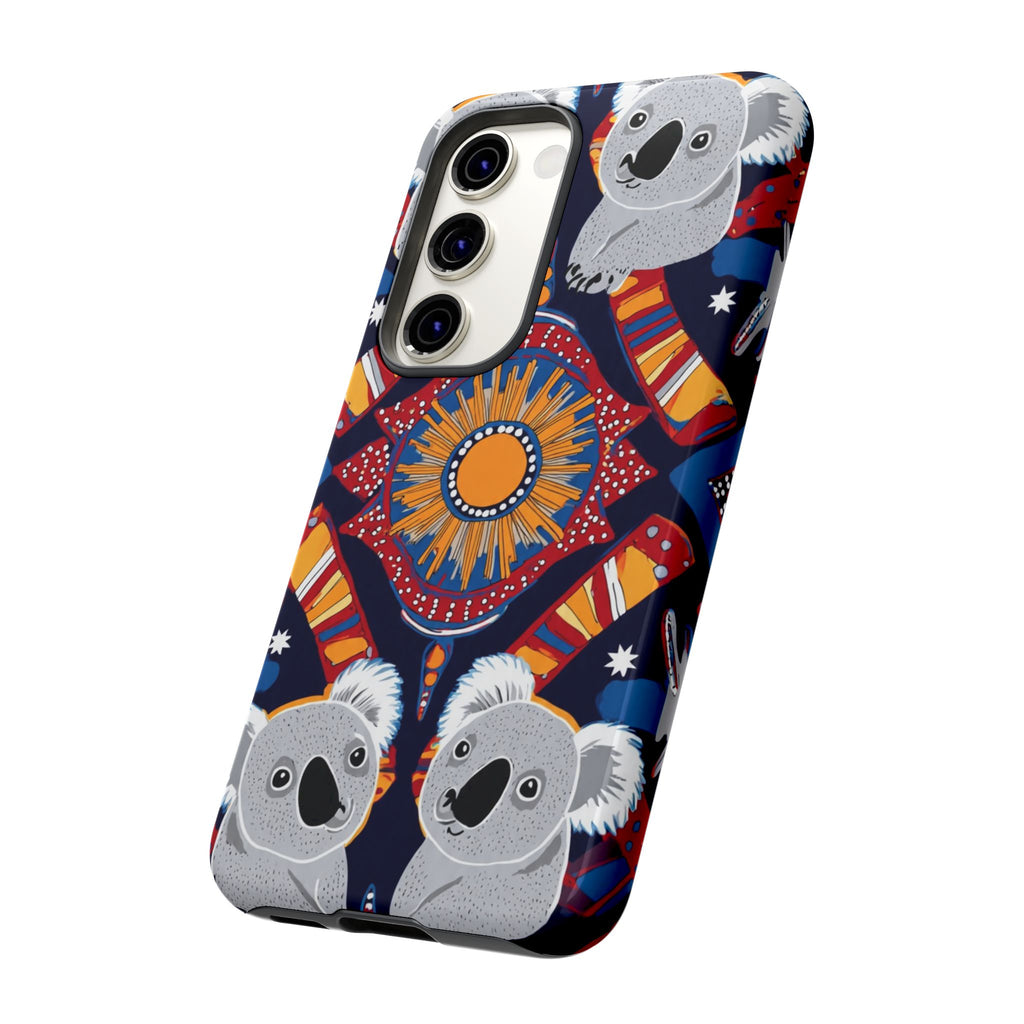 Koala Pattern Phone Case — Cute Indigenous-Inspired Design
