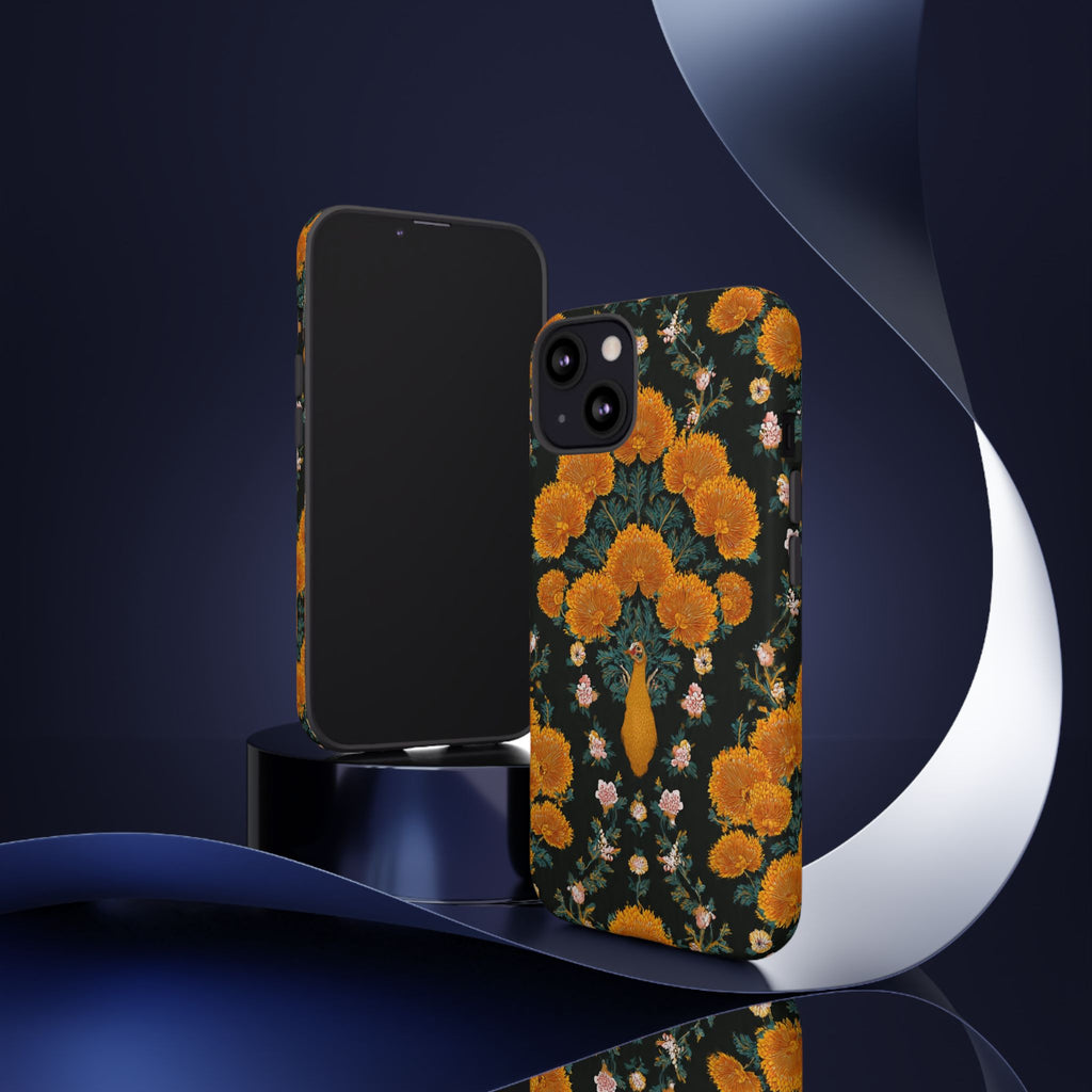 Marigold Mirror Phone Case — Floral Protective Phone Cover