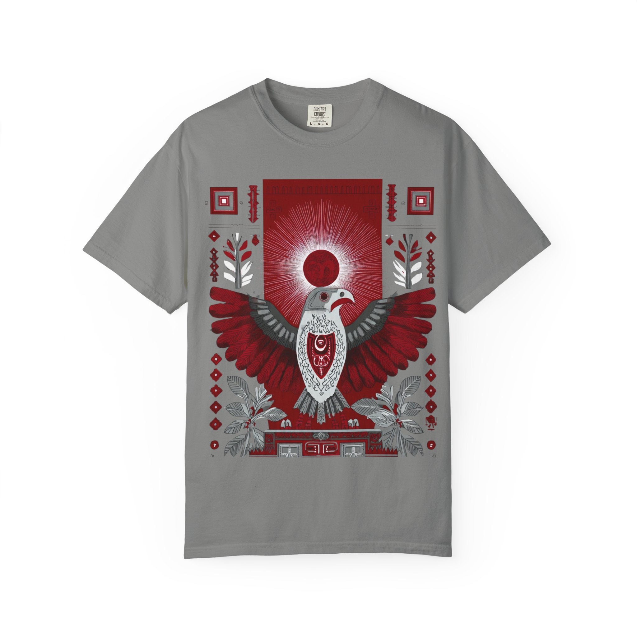 Tribal Inca Graphic T-Shirt — Celestial Bird Art Tee