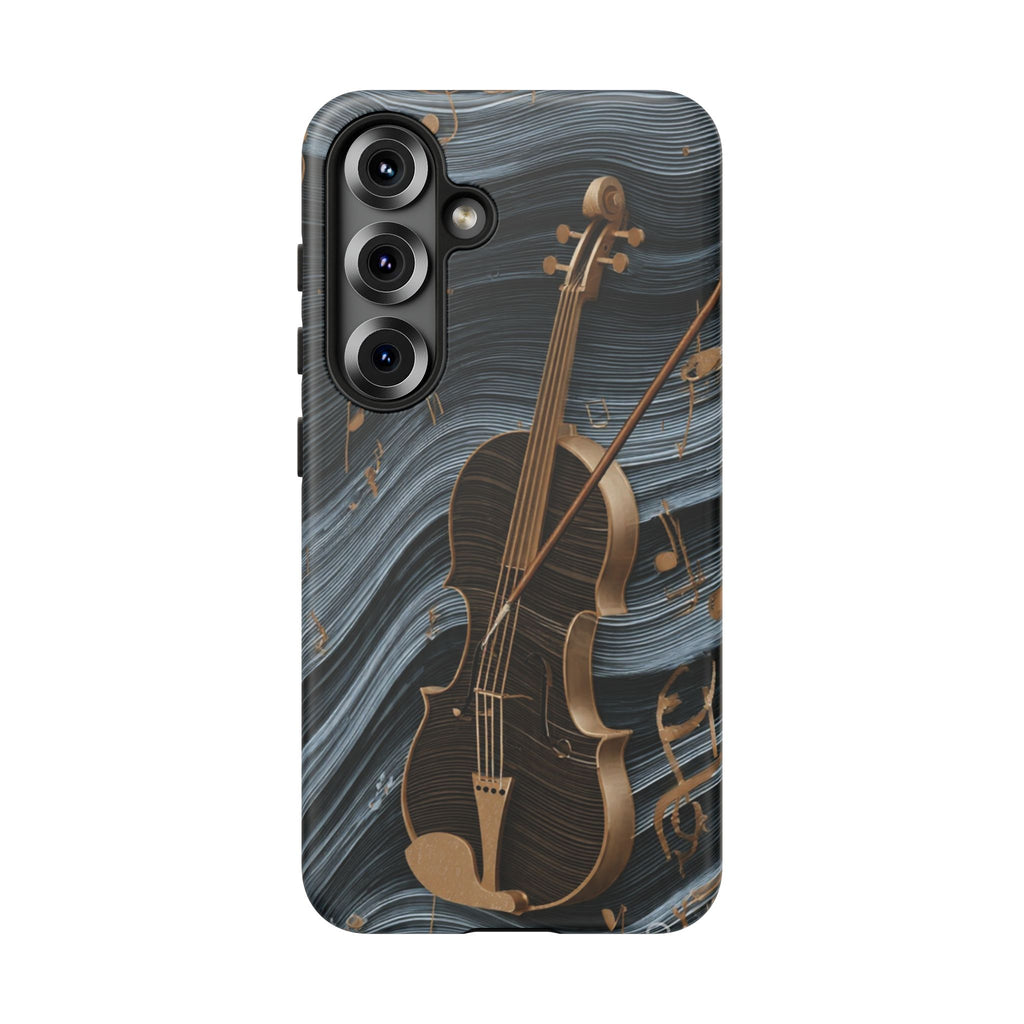 Violin Melody Tough Phone Case — Musical Instrument Art Protective Cover