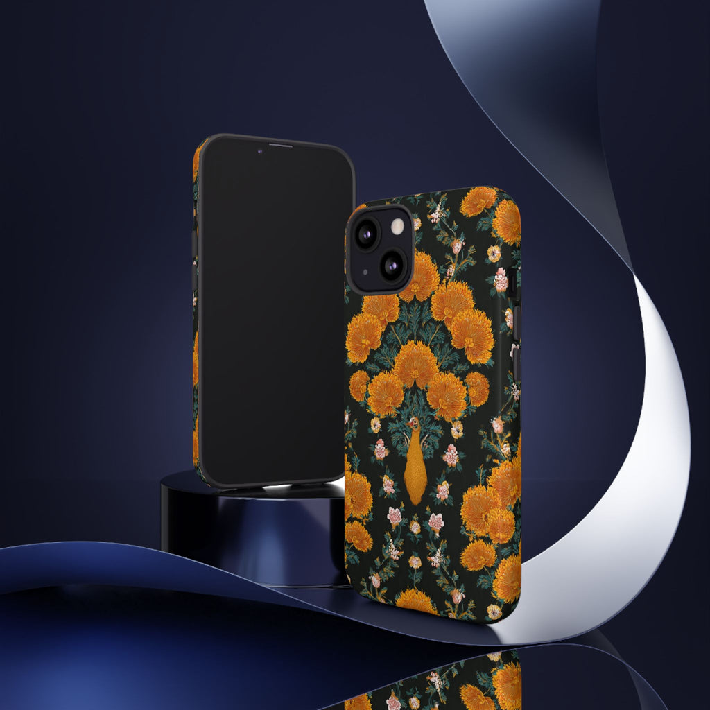 Marigold Mirror Phone Case — Floral Protective Phone Cover