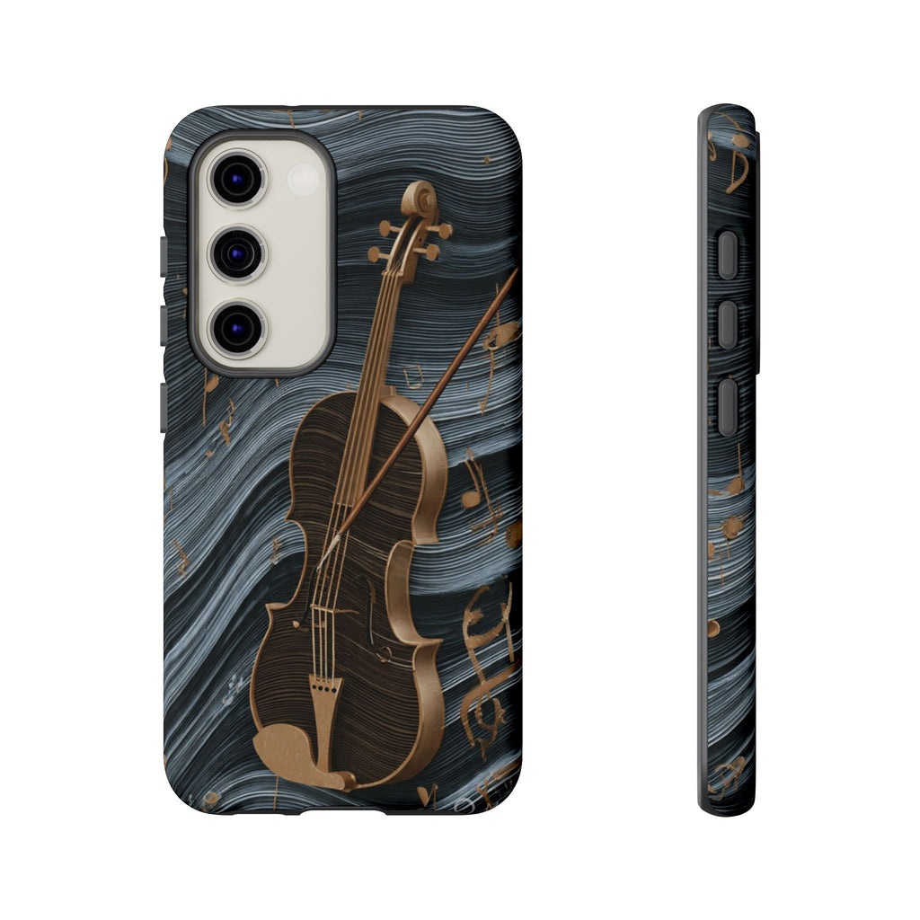 Violin Melody Tough Phone Case — Musical Instrument Art Protective Cover