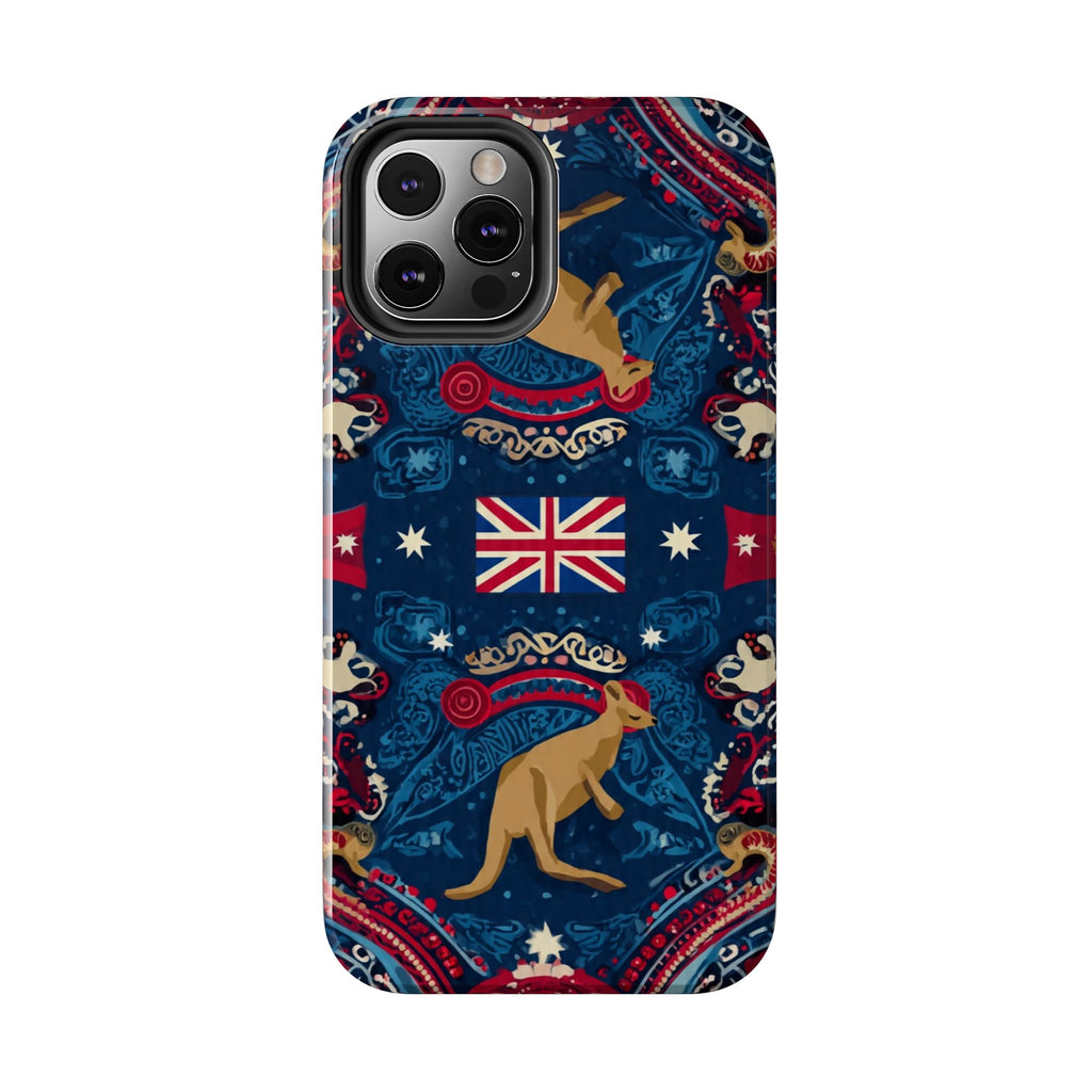 Australian Kangaroo Flag Tough Phone Case - Protective Patriotic iPhone Cover