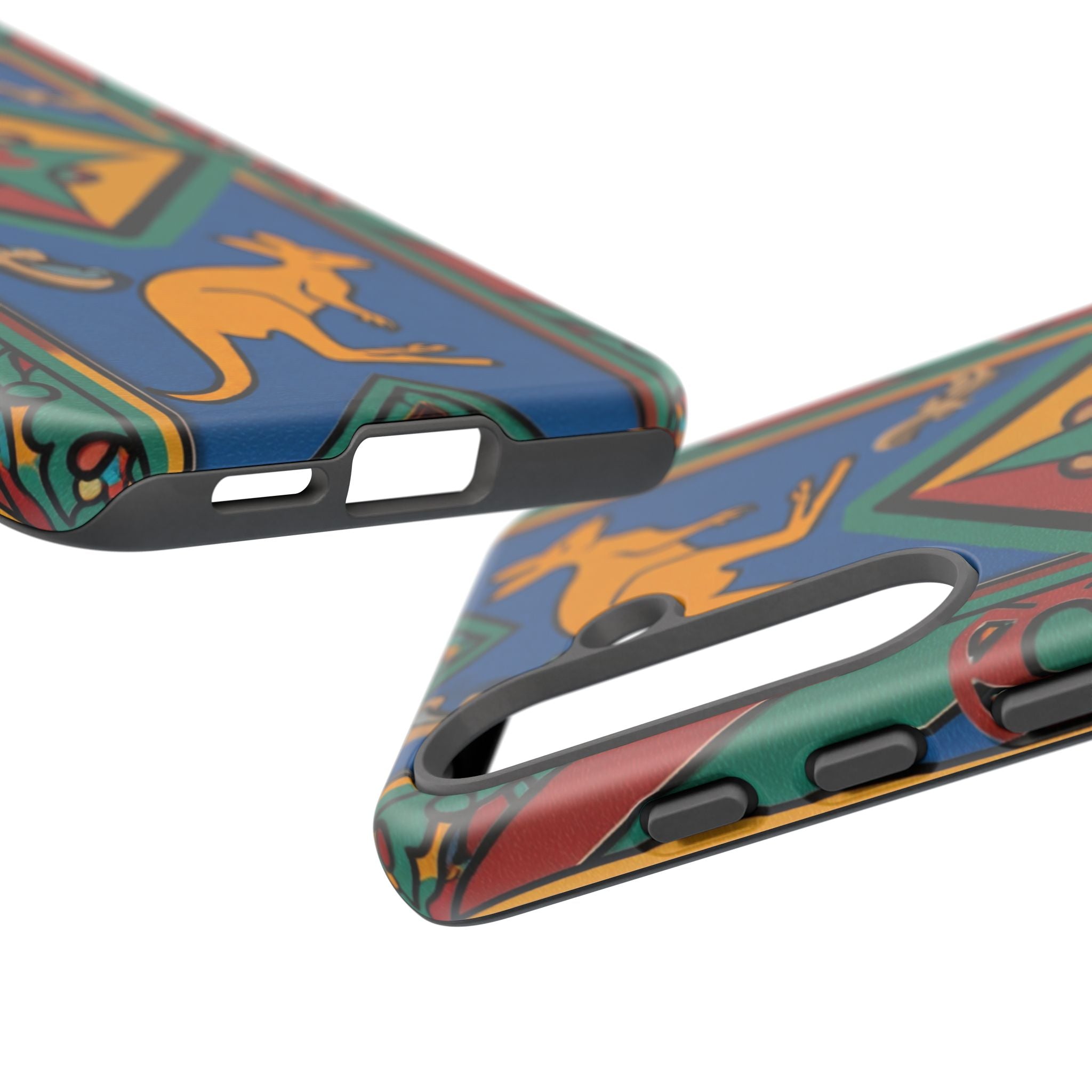 Kangaroo Tribal Pattern Tough Phone Case