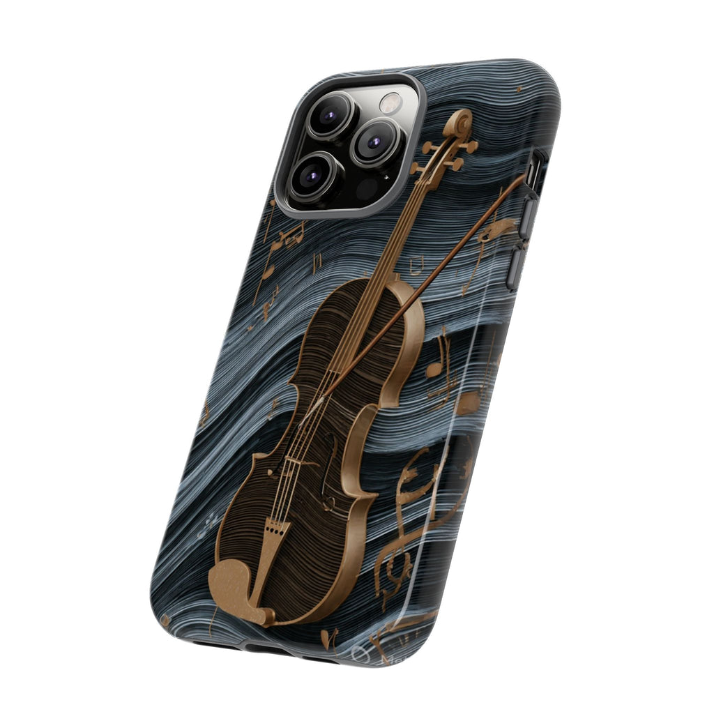 Violin Melody Tough Phone Case — Musical Instrument Art Protective Cover