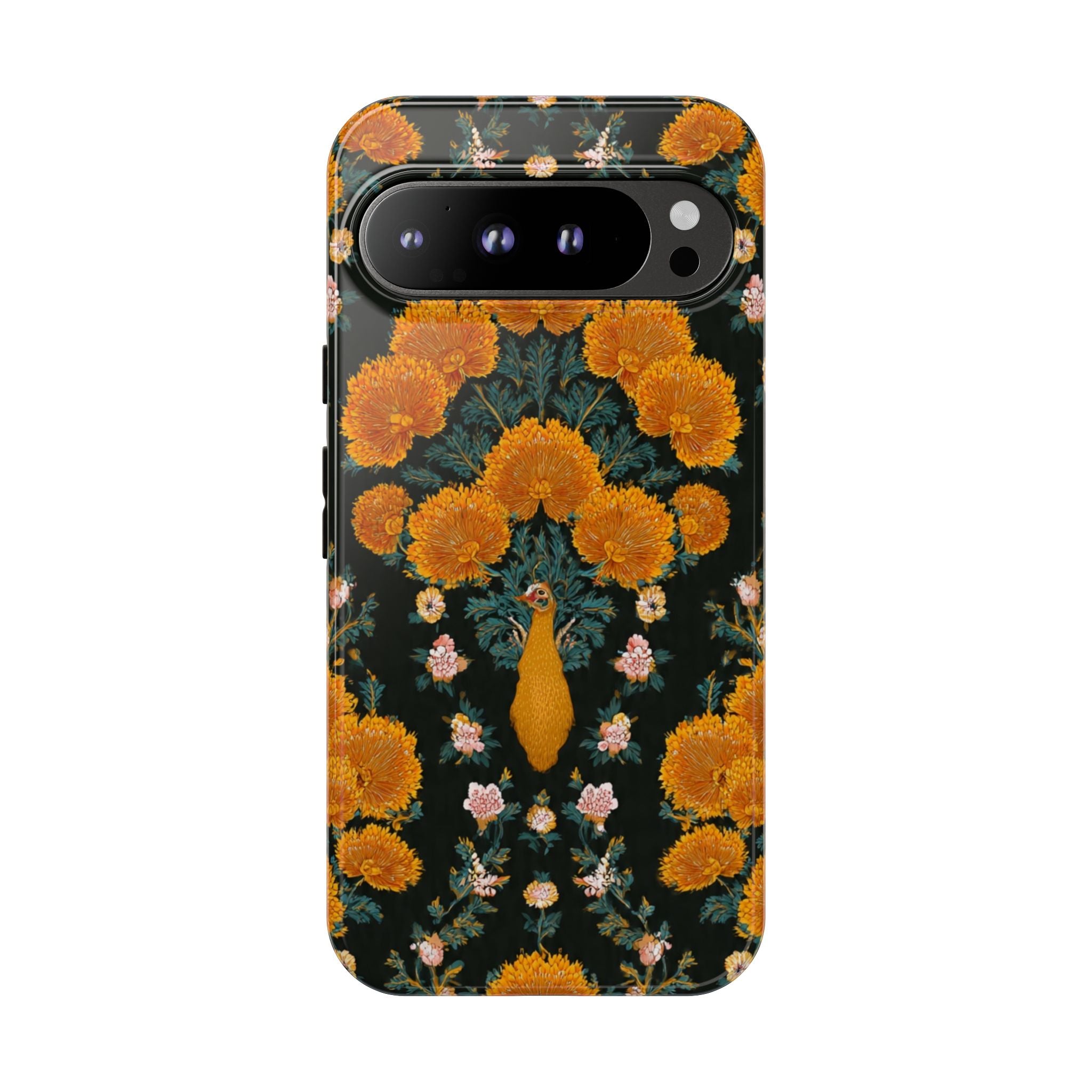 Marigold Mirror Phone Case — Floral Protective Phone Cover