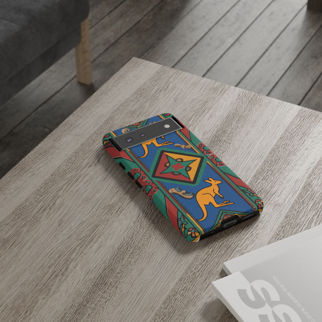 Kangaroo Tribal Pattern Tough Phone Case