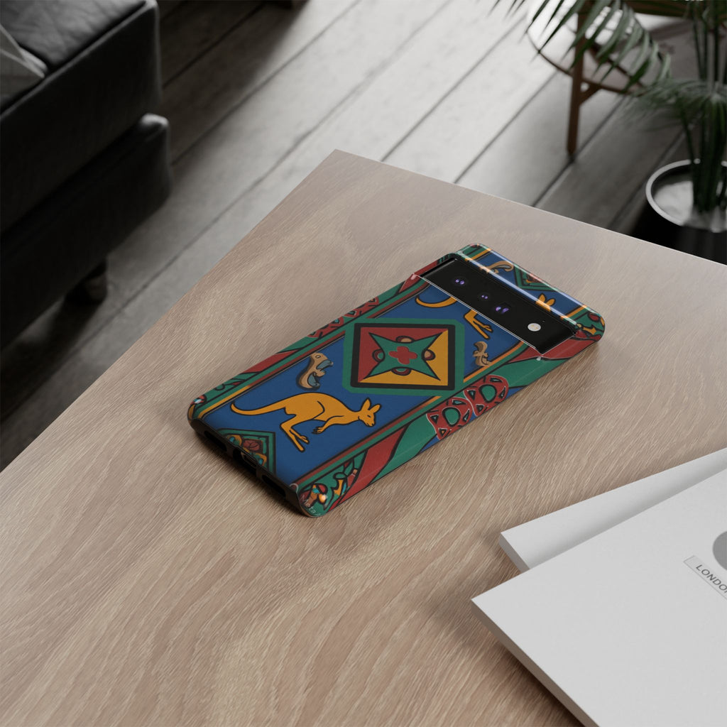 Kangaroo Tribal Pattern Tough Phone Case