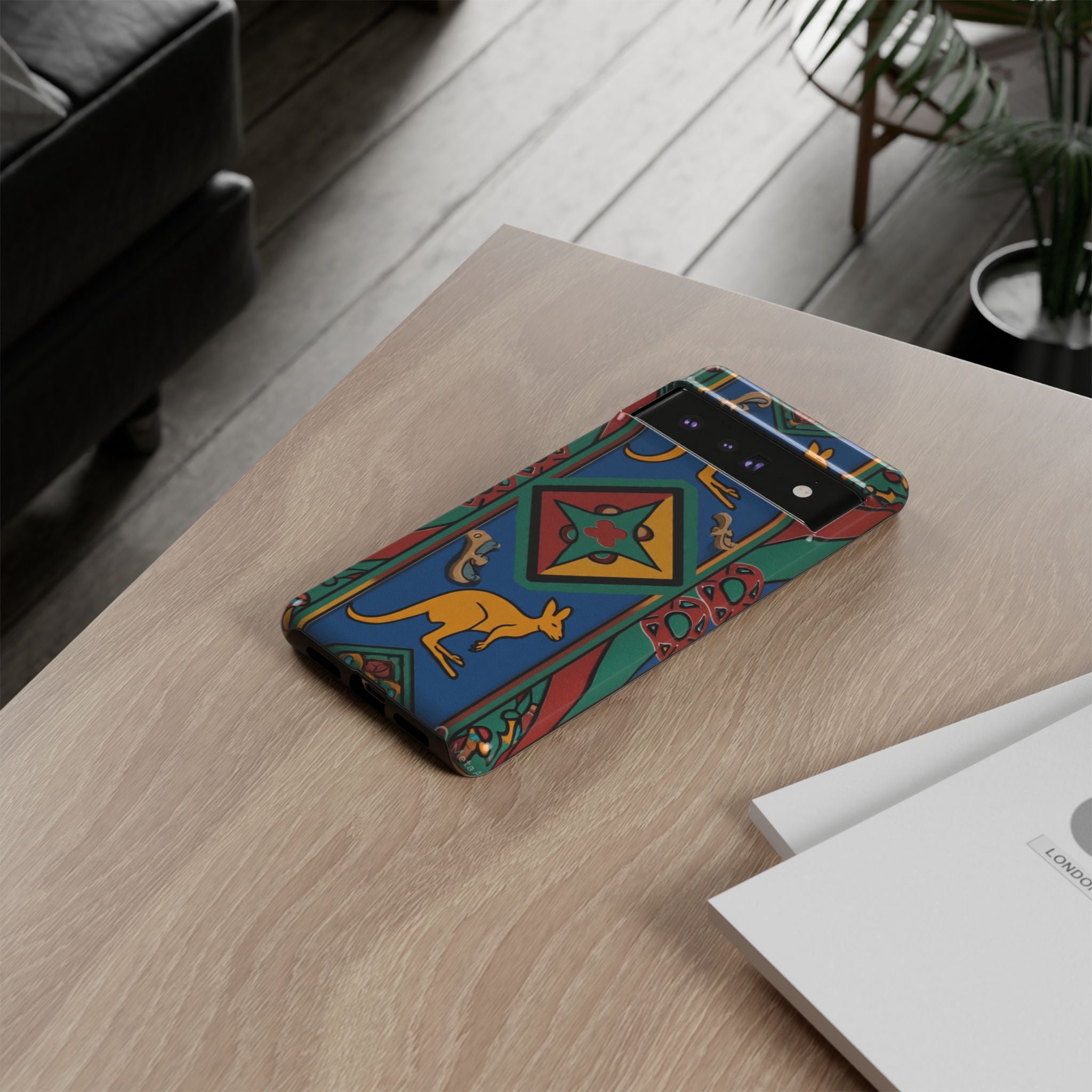 Kangaroo Tribal Pattern Tough Phone Case