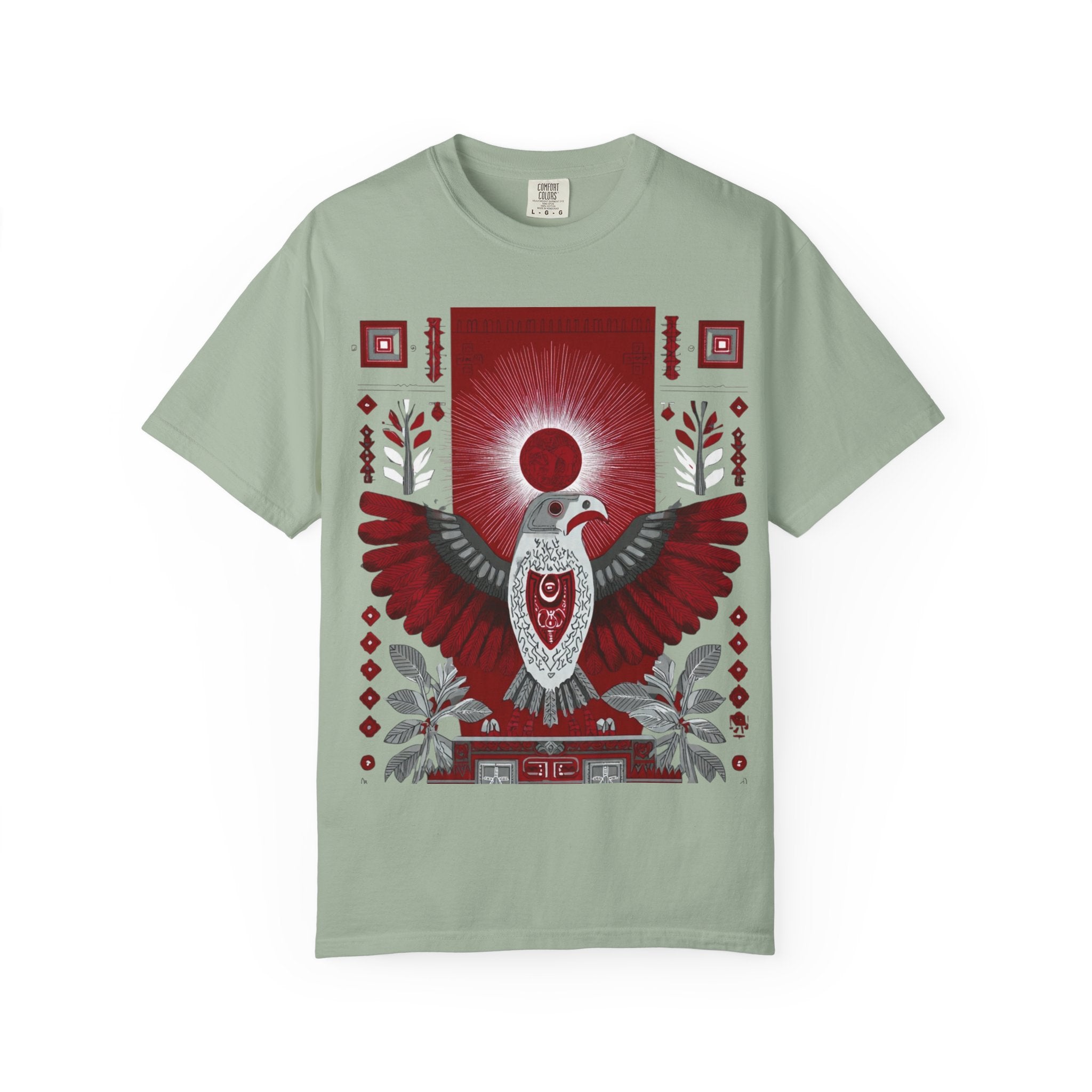 Tribal Inca Graphic T-Shirt — Celestial Bird Art Tee
