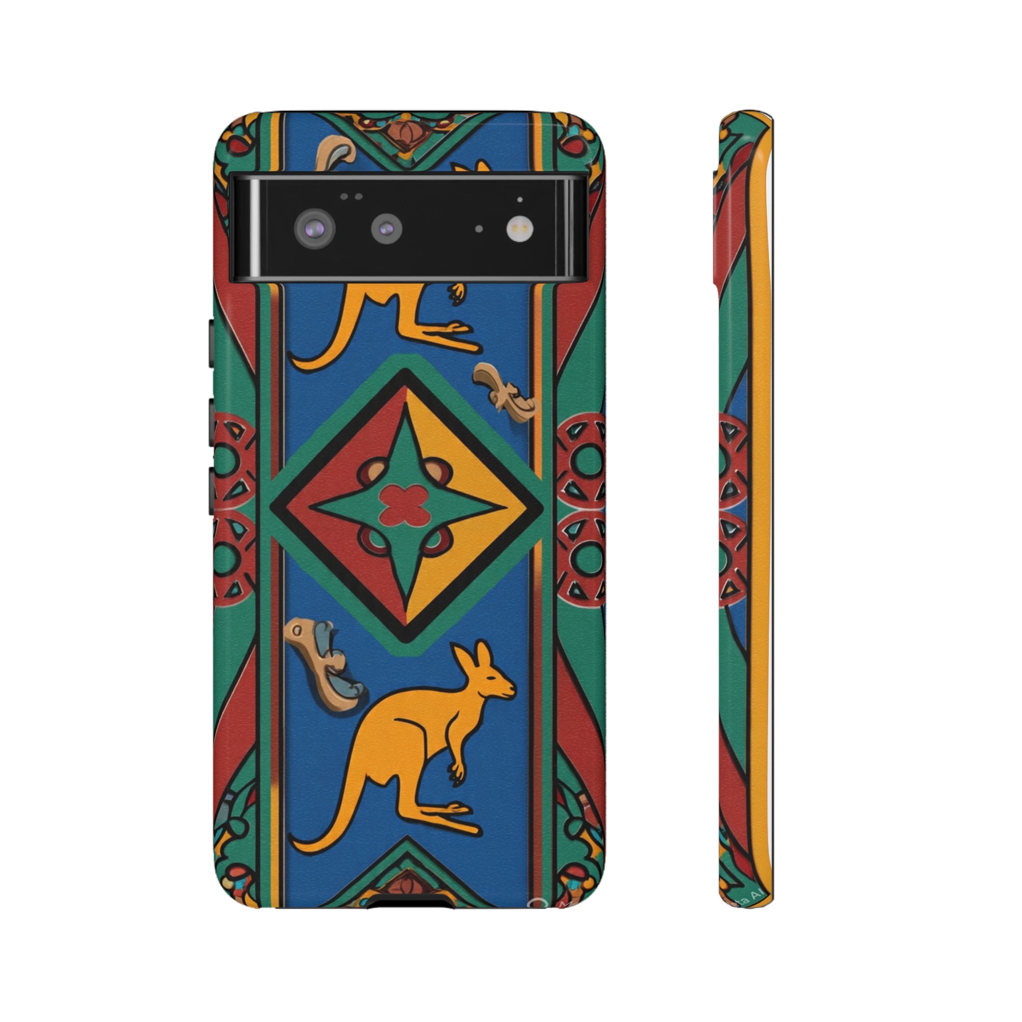 Kangaroo Tribal Pattern Tough Phone Case