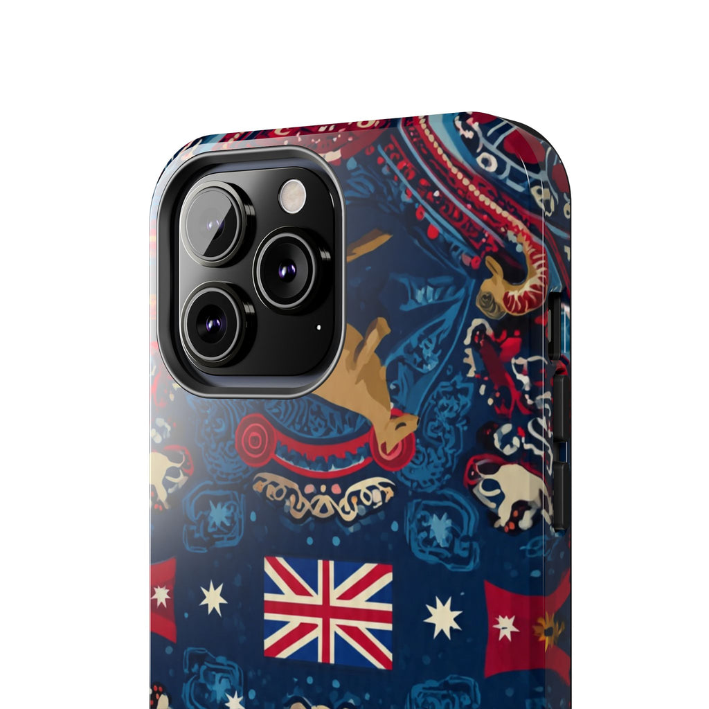 Australian Kangaroo Flag Tough Phone Case - Protective Patriotic iPhone Cover