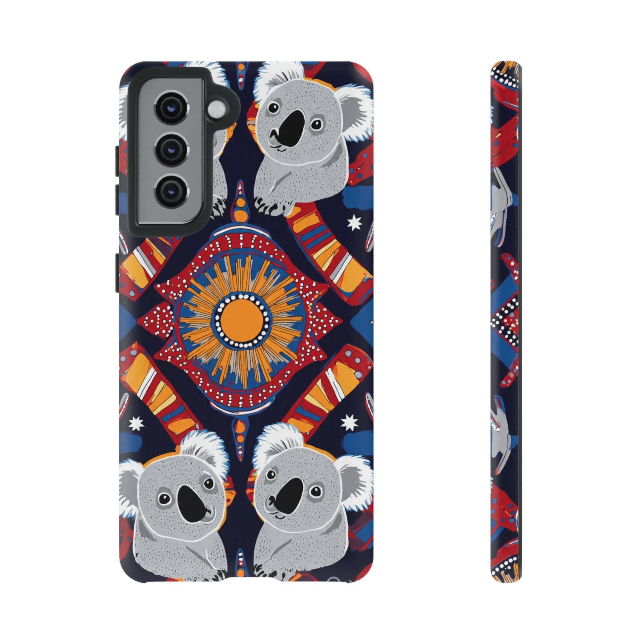 Koala Pattern Phone Case — Cute Indigenous-Inspired Design