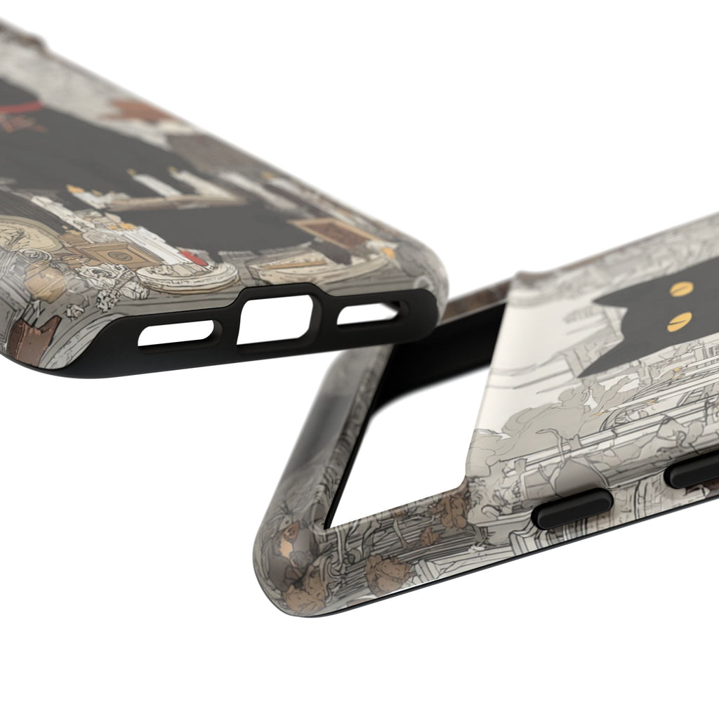 Witchy Black Cat Phone Case — Mystic Altar iPhone Cover