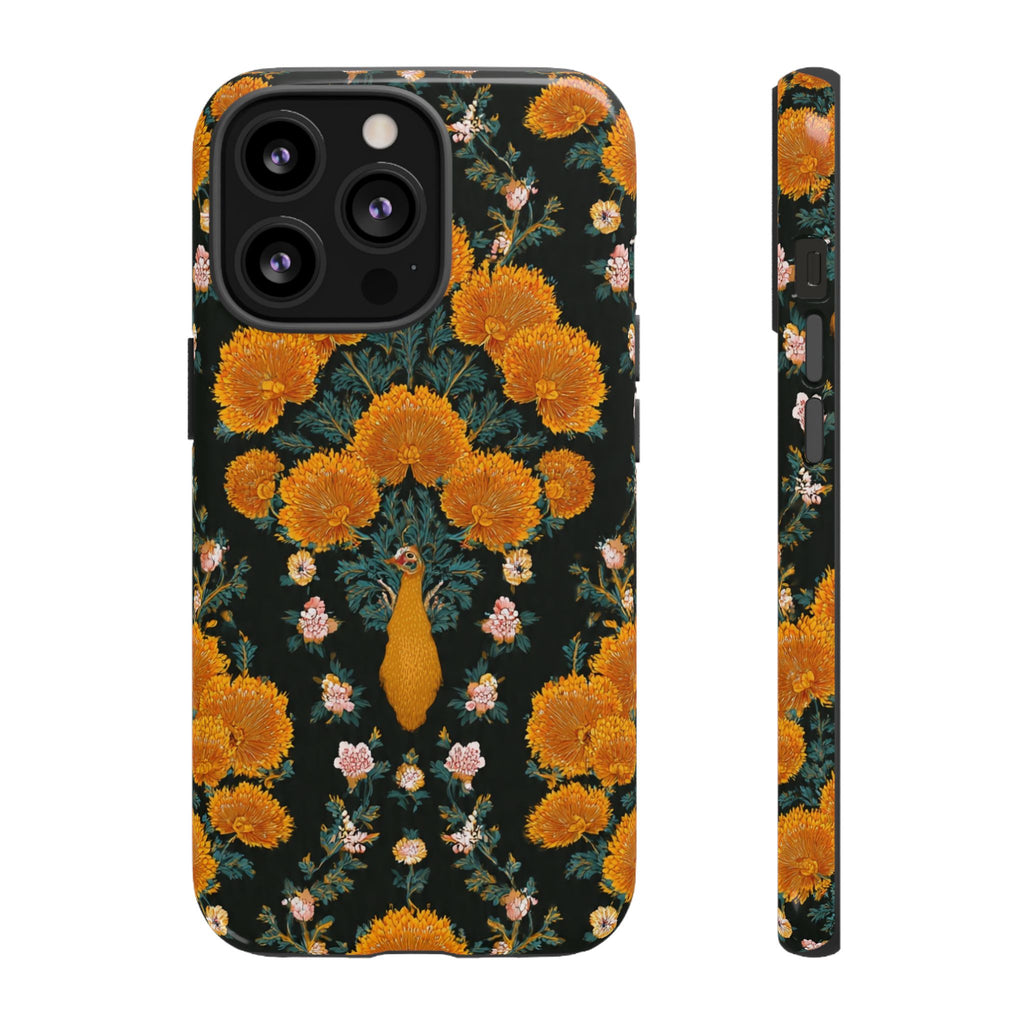Marigold Mirror Phone Case — Floral Protective Phone Cover