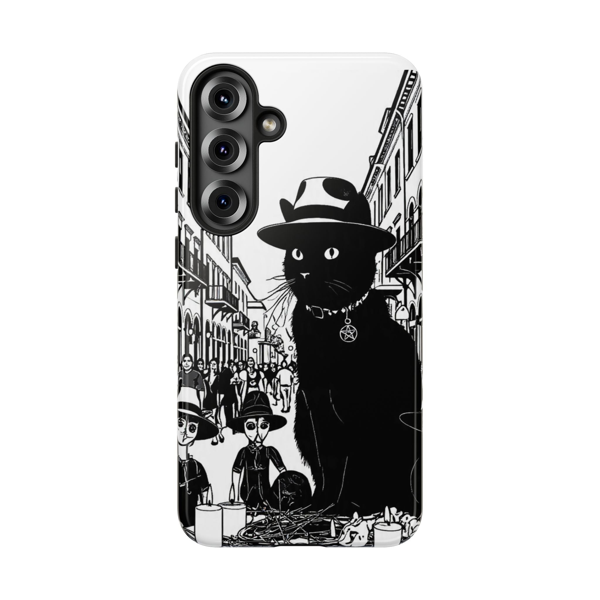 Phone Case — Noir Cat Street Art Design