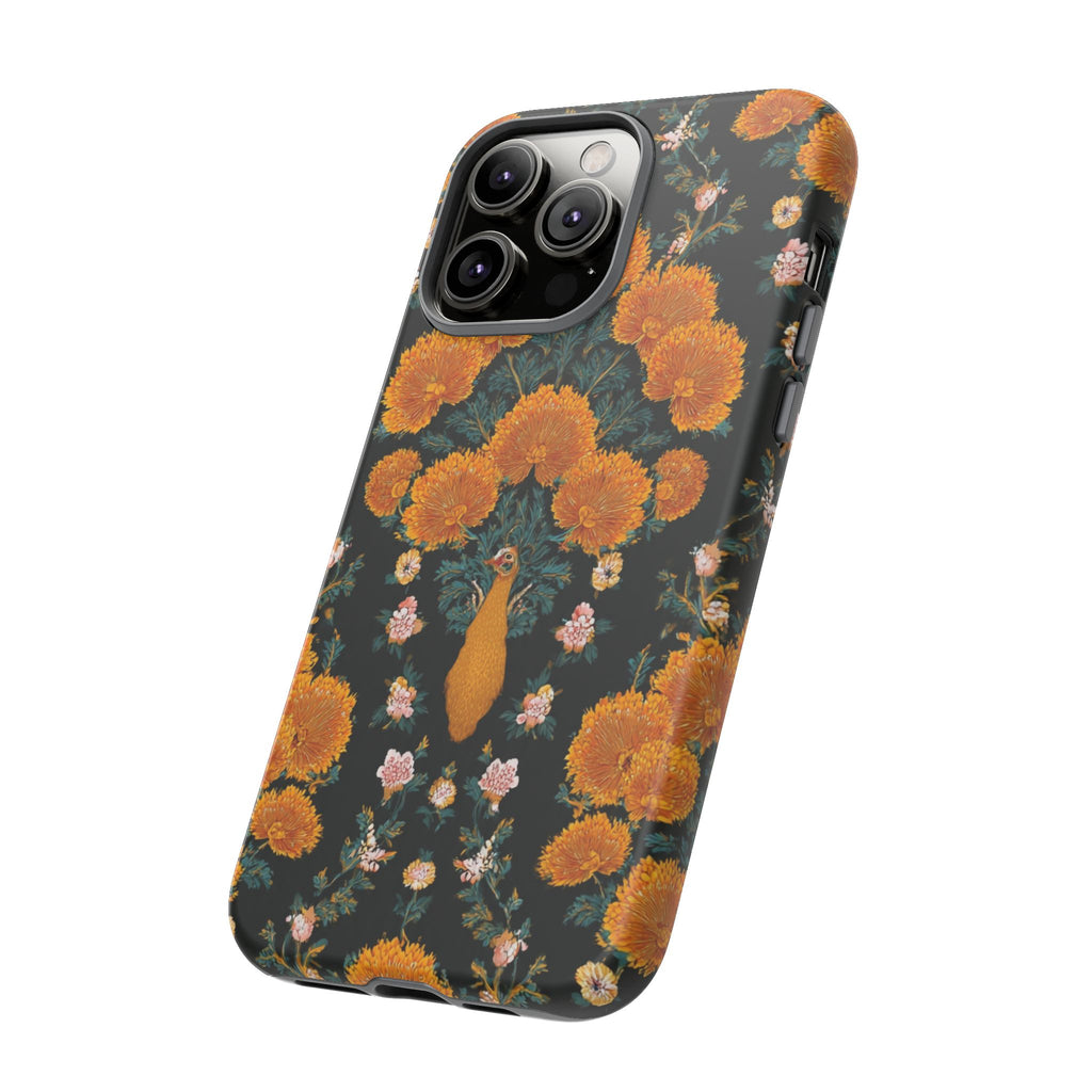 Marigold Mirror Phone Case — Floral Protective Phone Cover