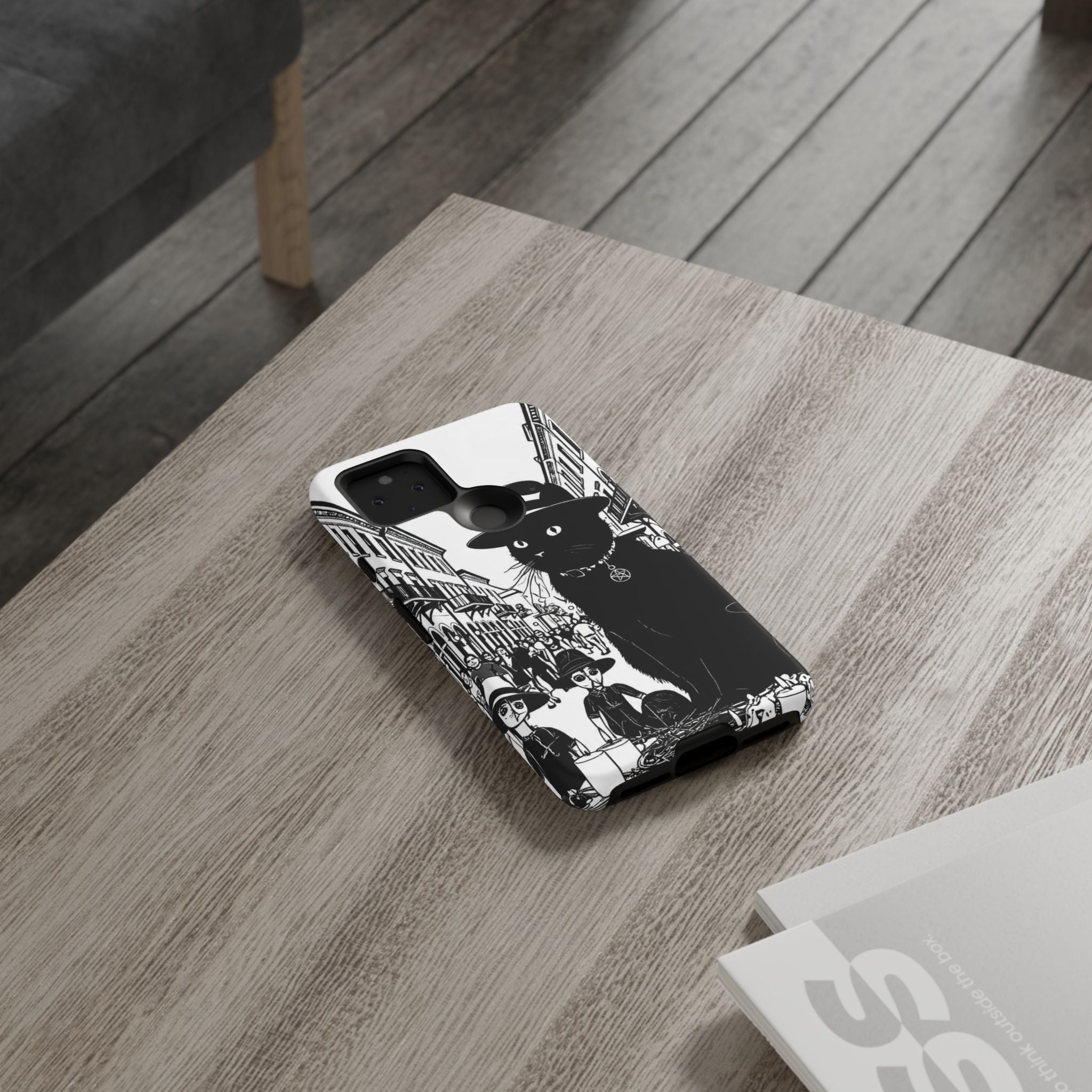 Phone Case — Noir Cat Street Art Design