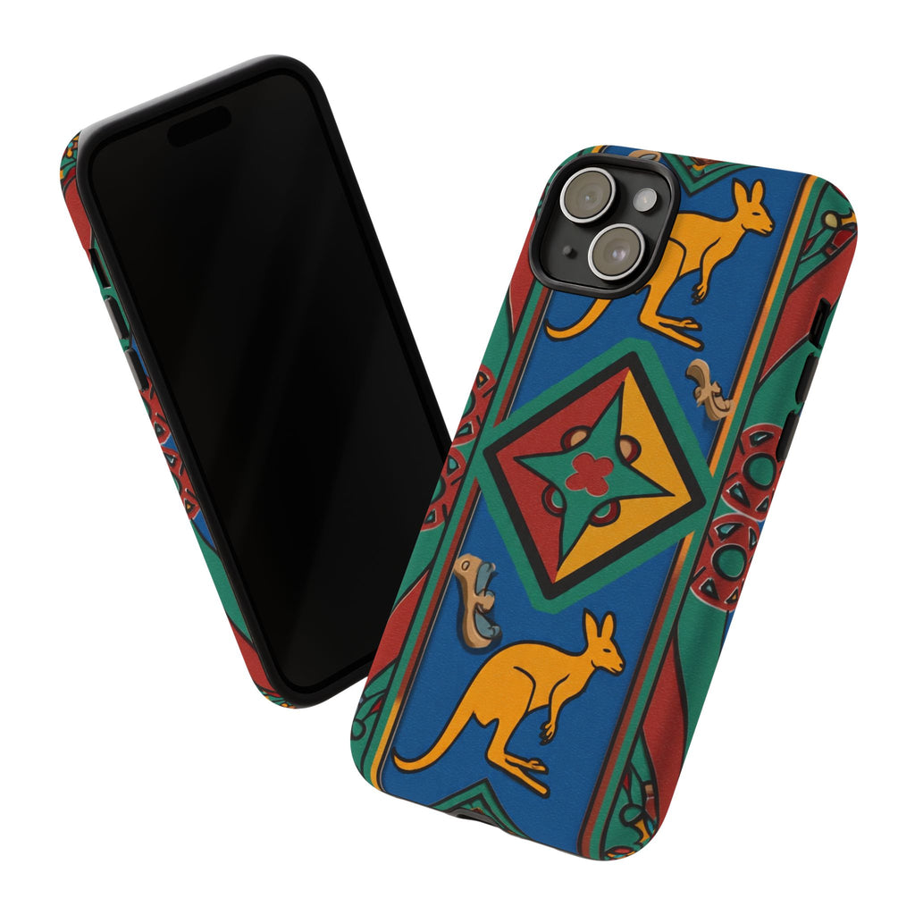 Kangaroo Tribal Pattern Tough Phone Case