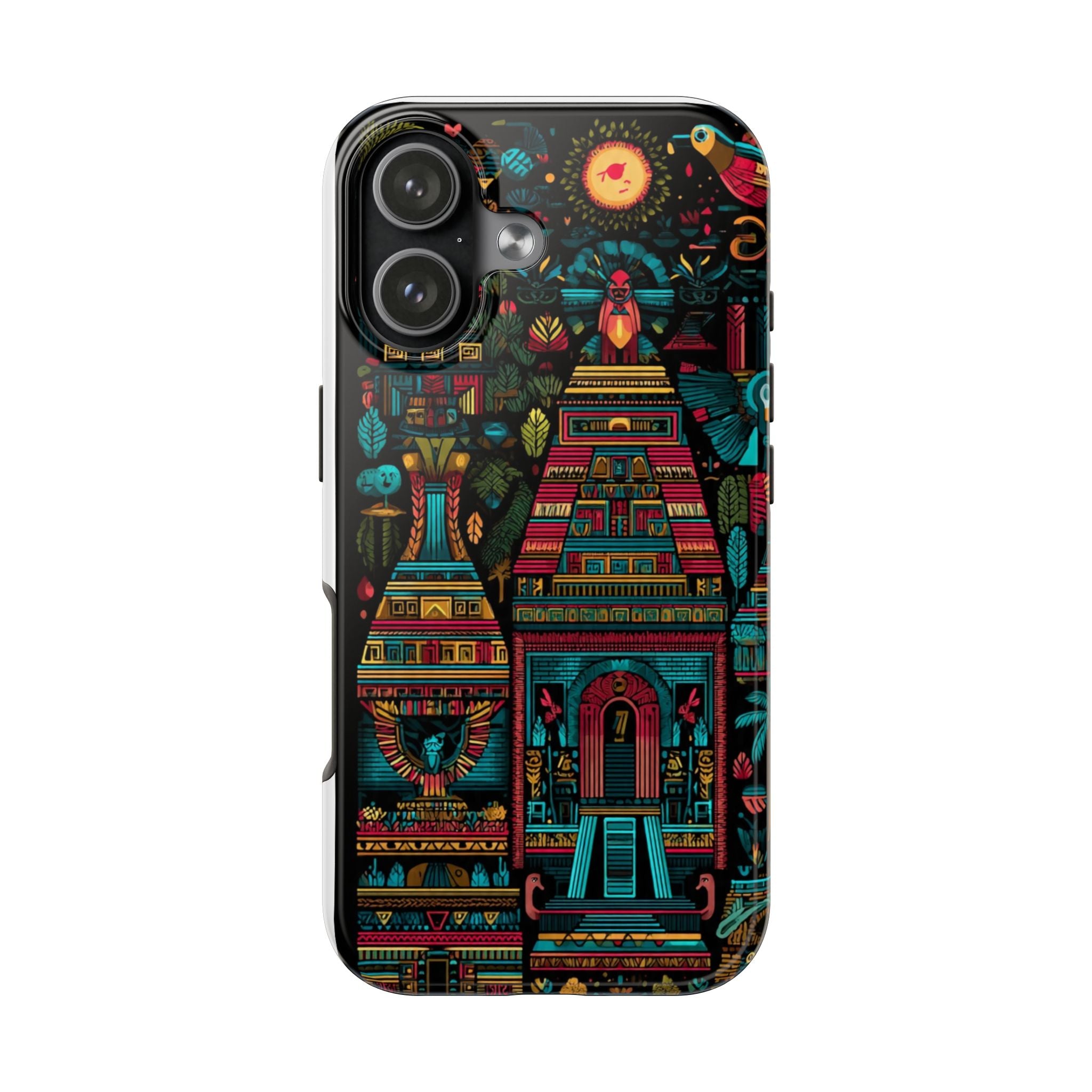 Tough Phone Case — Colorful Folklore House Pattern