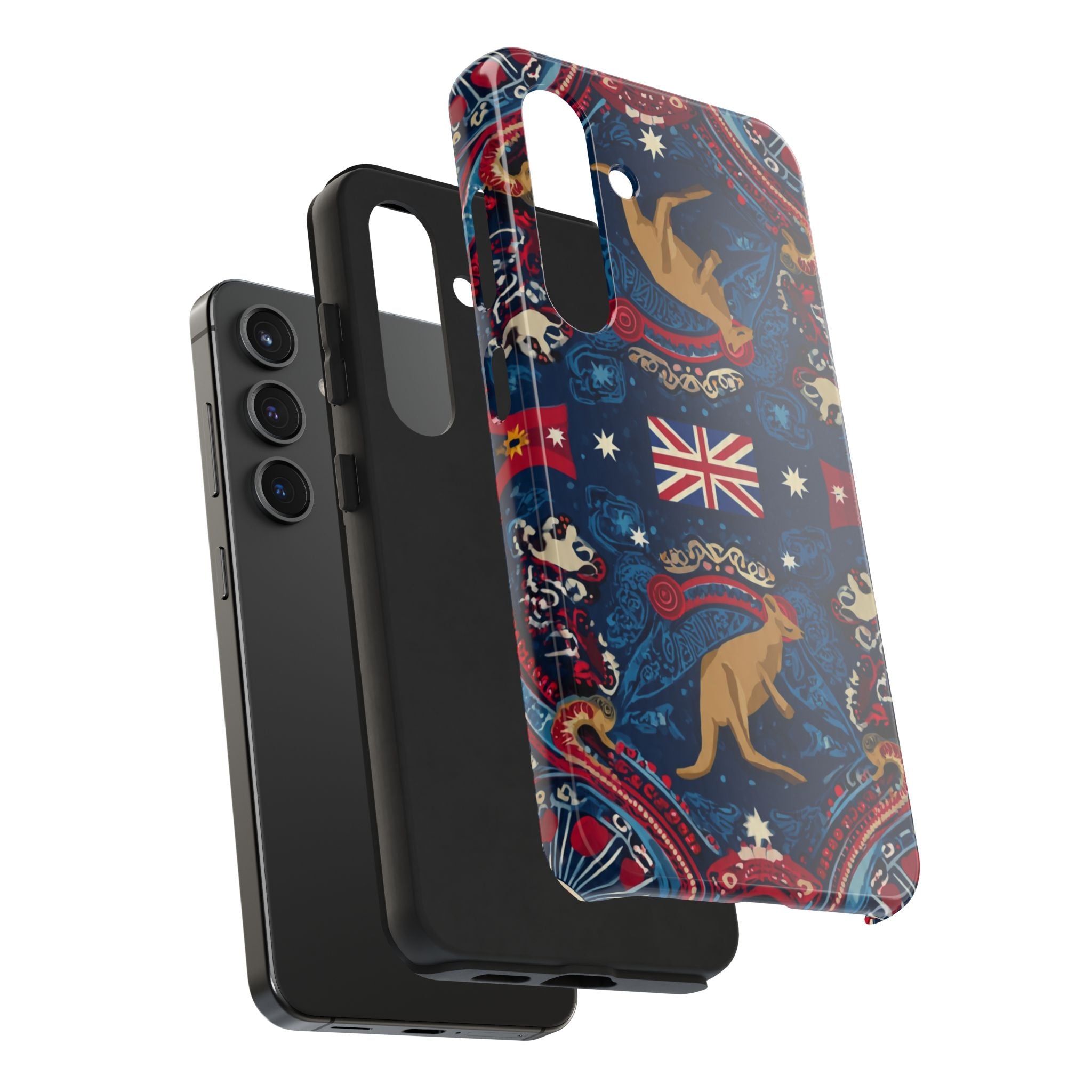 Australian Kangaroo Flag Tough Phone Case - Protective Patriotic iPhone Cover