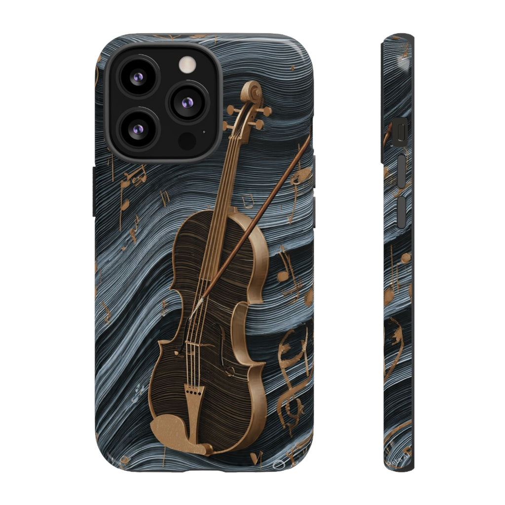 Violin Melody Tough Phone Case — Musical Instrument Art Protective Cover