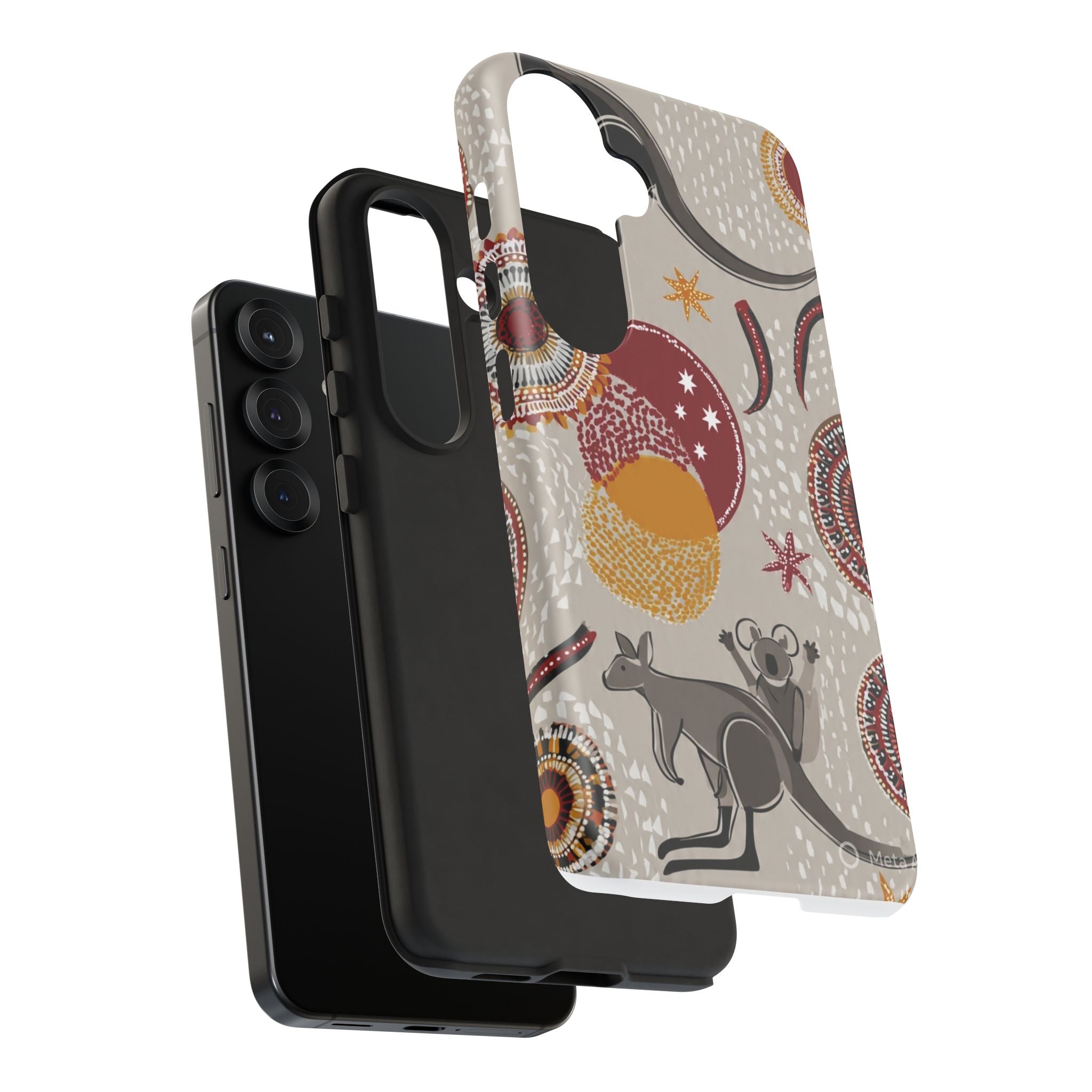 Kangaroo & Koala Aboriginal Dot Art Phone Case – Protective Tough Case