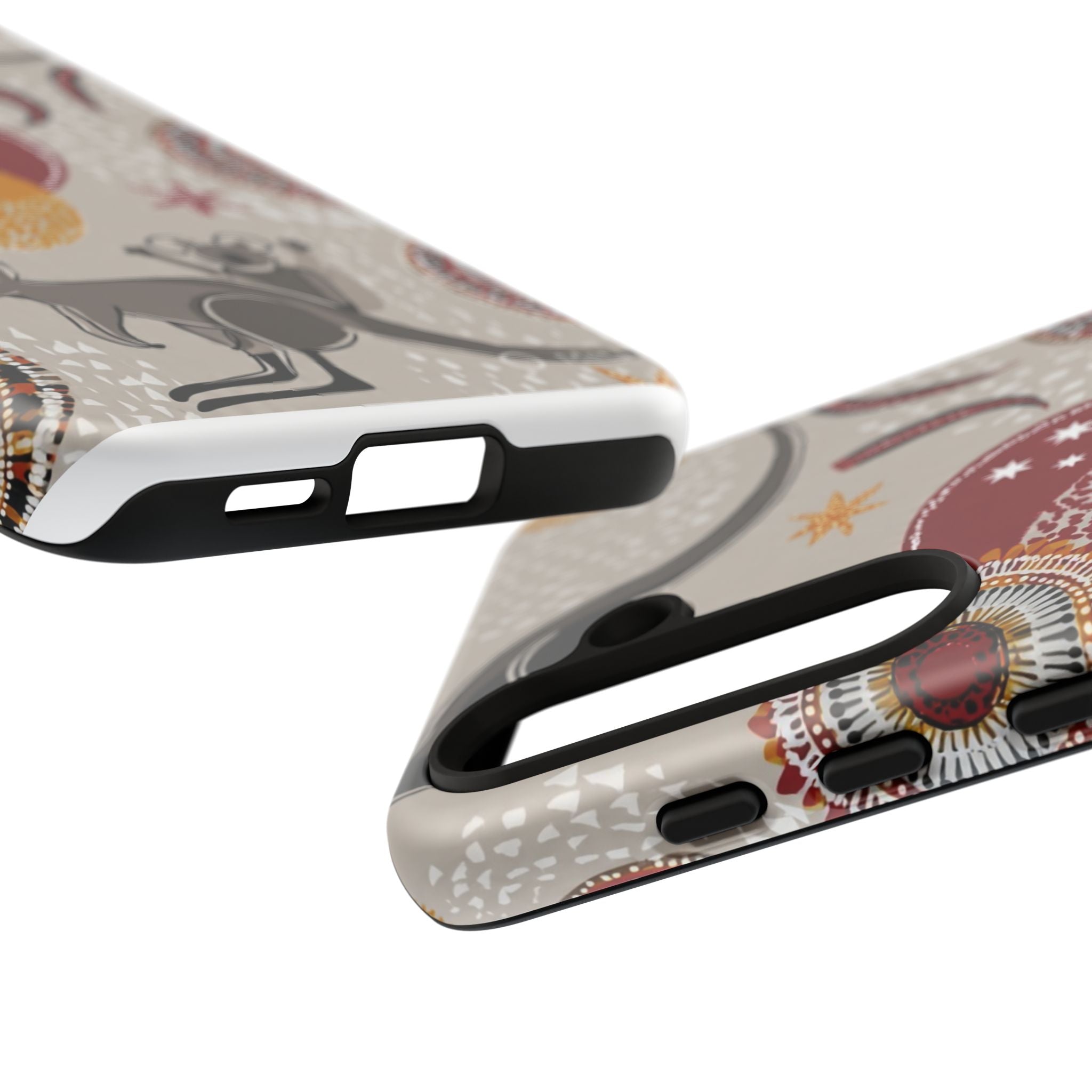 Kangaroo & Koala Aboriginal Dot Art Phone Case – Protective Tough Case