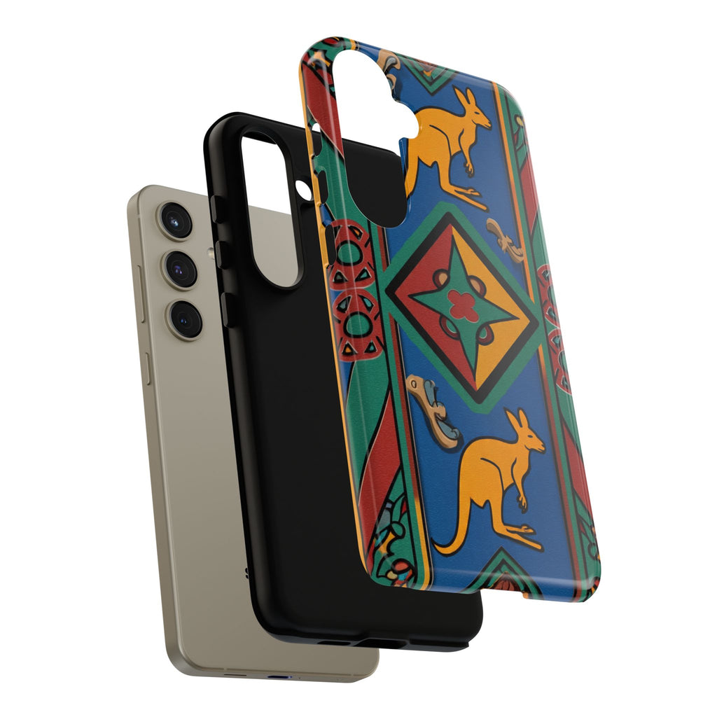 Kangaroo Tribal Pattern Tough Phone Case