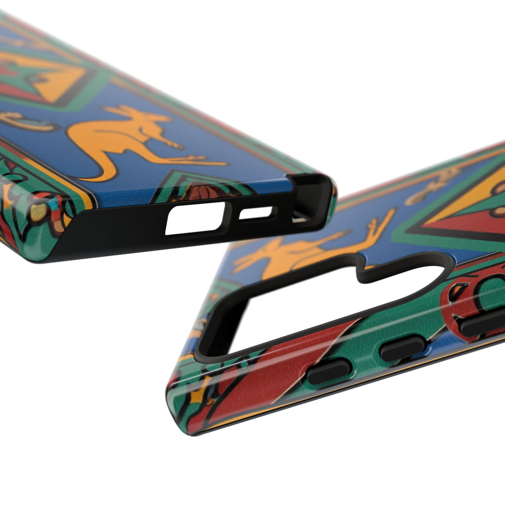 Kangaroo Tribal Pattern Tough Phone Case