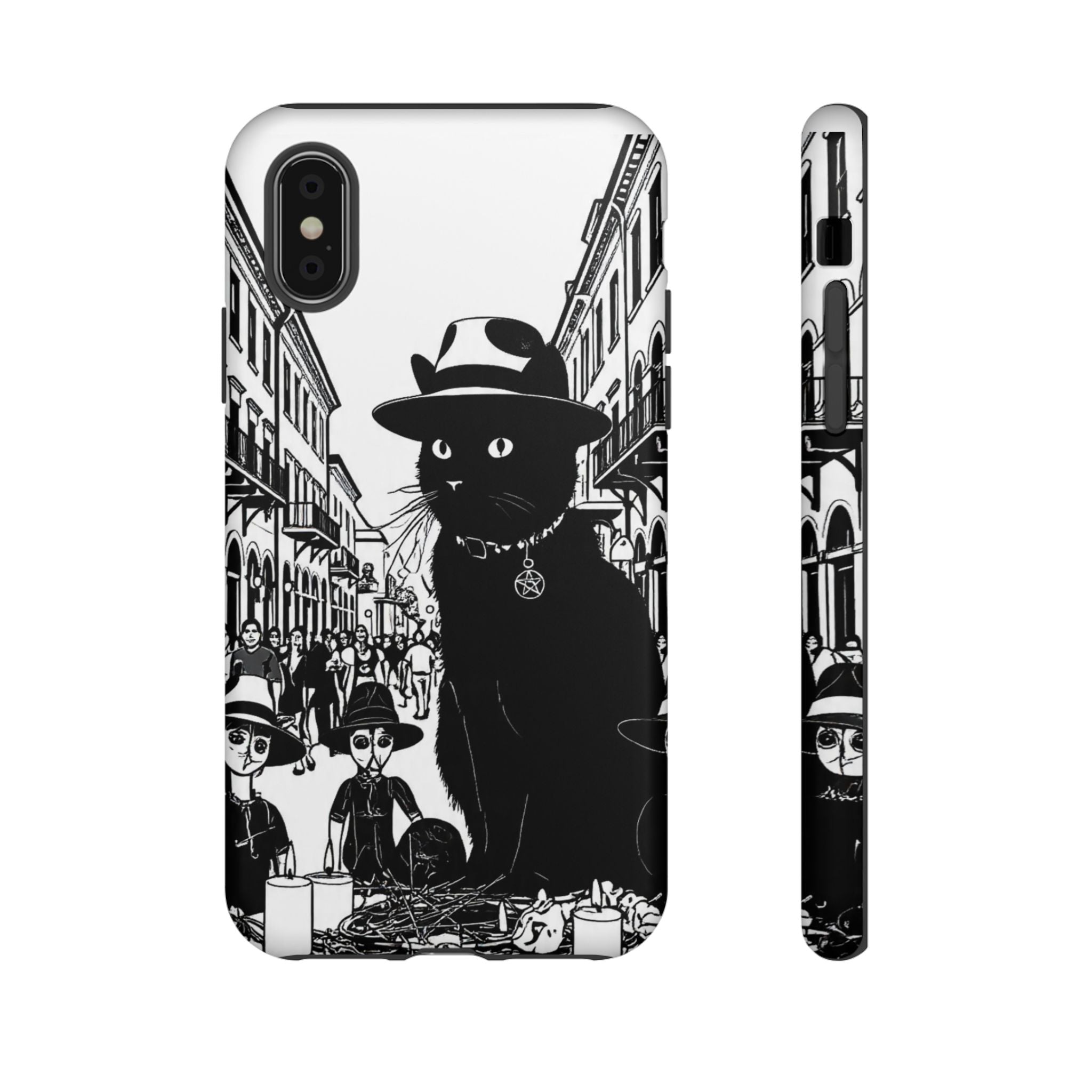 Phone Case — Noir Cat Street Art Design