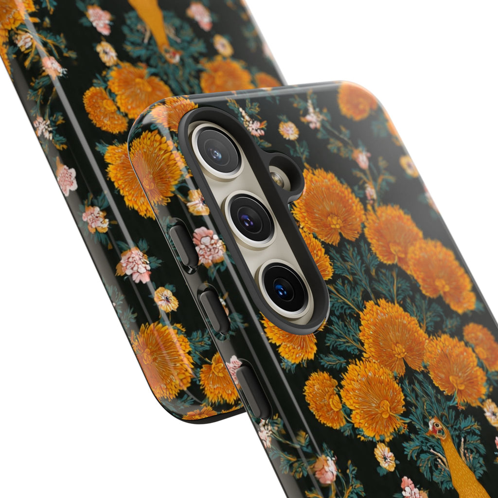 Marigold Mirror Phone Case — Floral Protective Phone Cover
