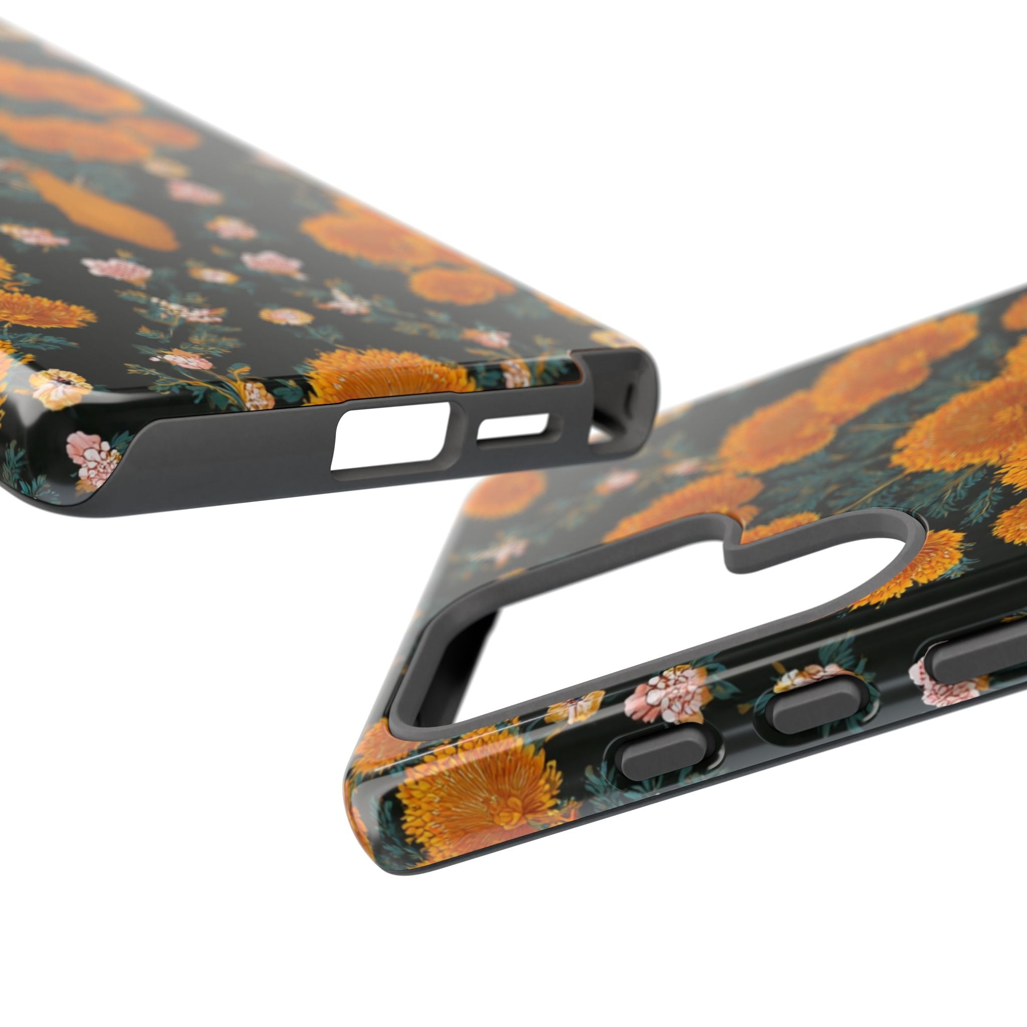 Marigold Mirror Phone Case — Floral Protective Phone Cover