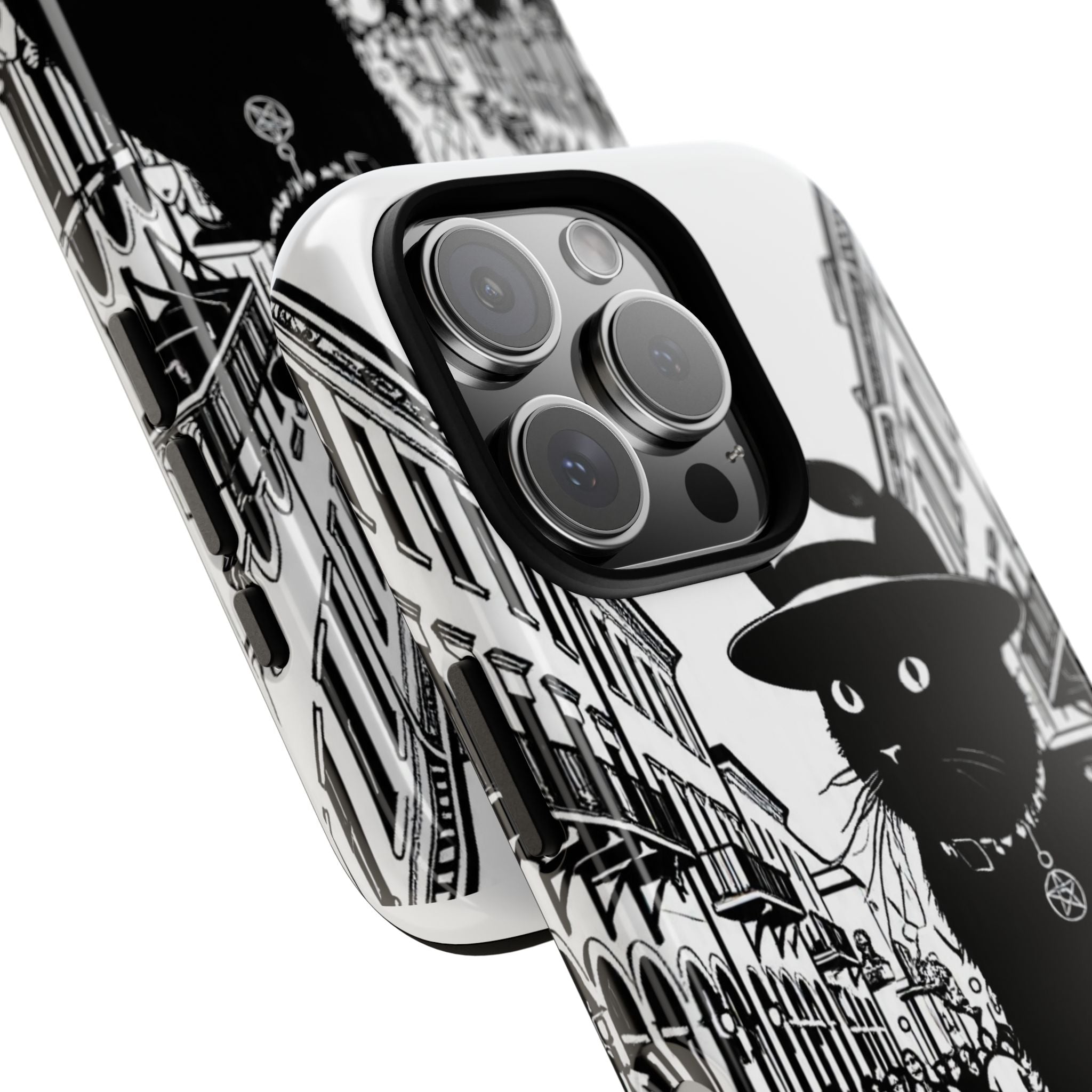 Phone Case — Noir Cat Street Art Design