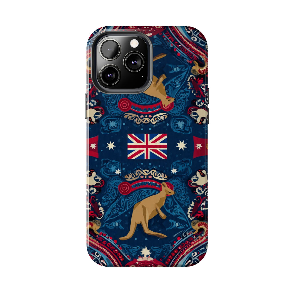 Australian Kangaroo Flag Tough Phone Case - Protective Patriotic iPhone Cover