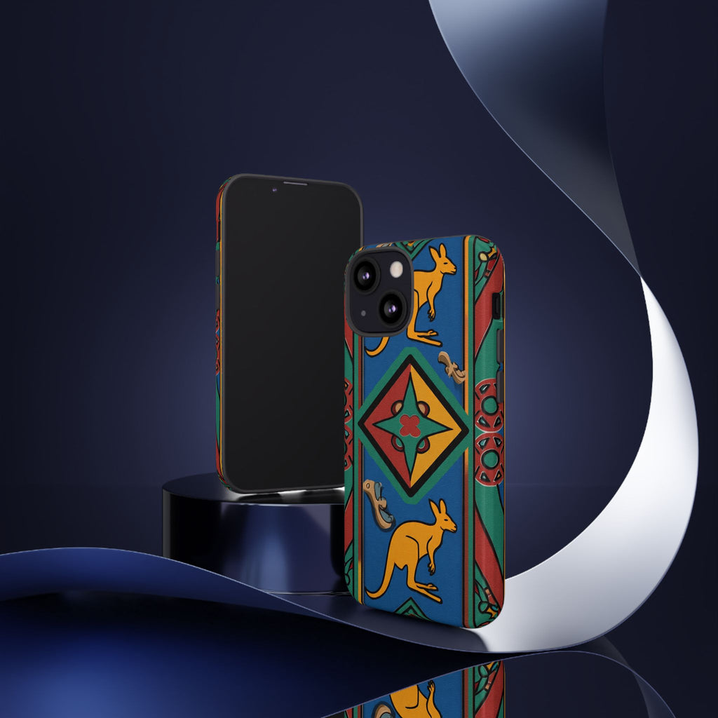 Kangaroo Tribal Pattern Tough Phone Case