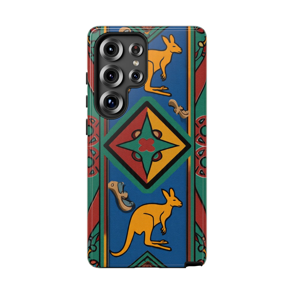 Kangaroo Tribal Pattern Tough Phone Case