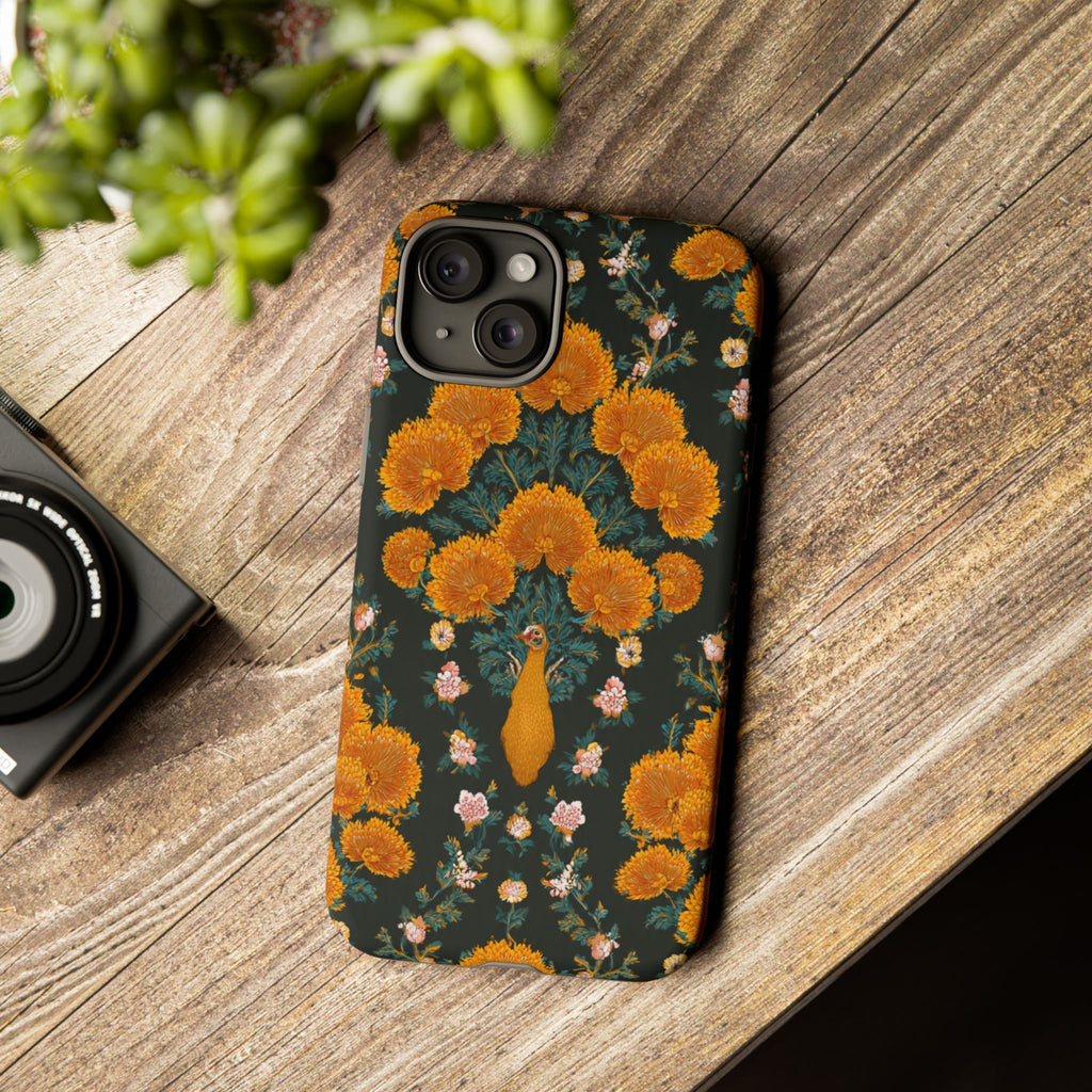 Marigold Mirror Phone Case — Floral Protective Phone Cover
