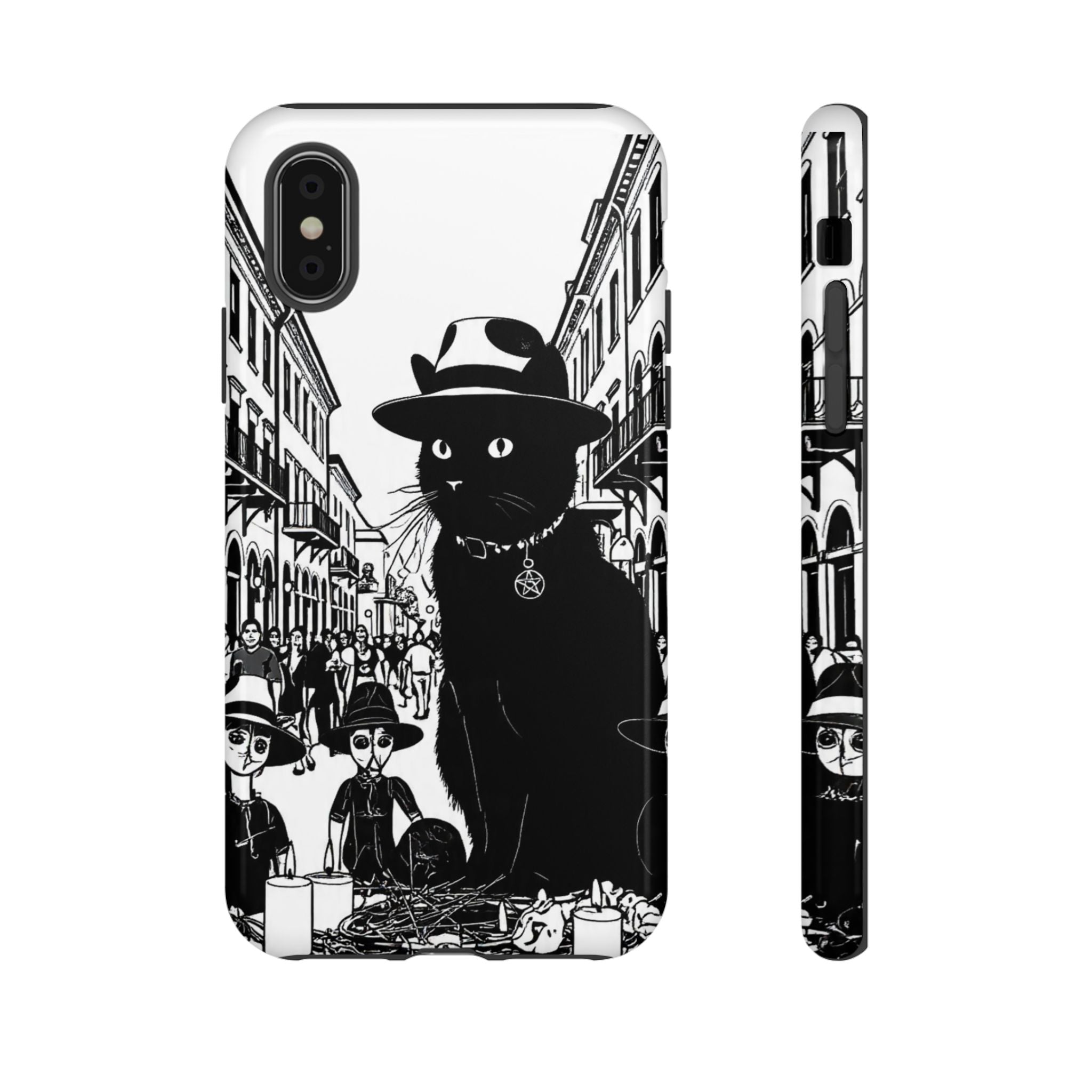 Phone Case — Noir Cat Street Art Design