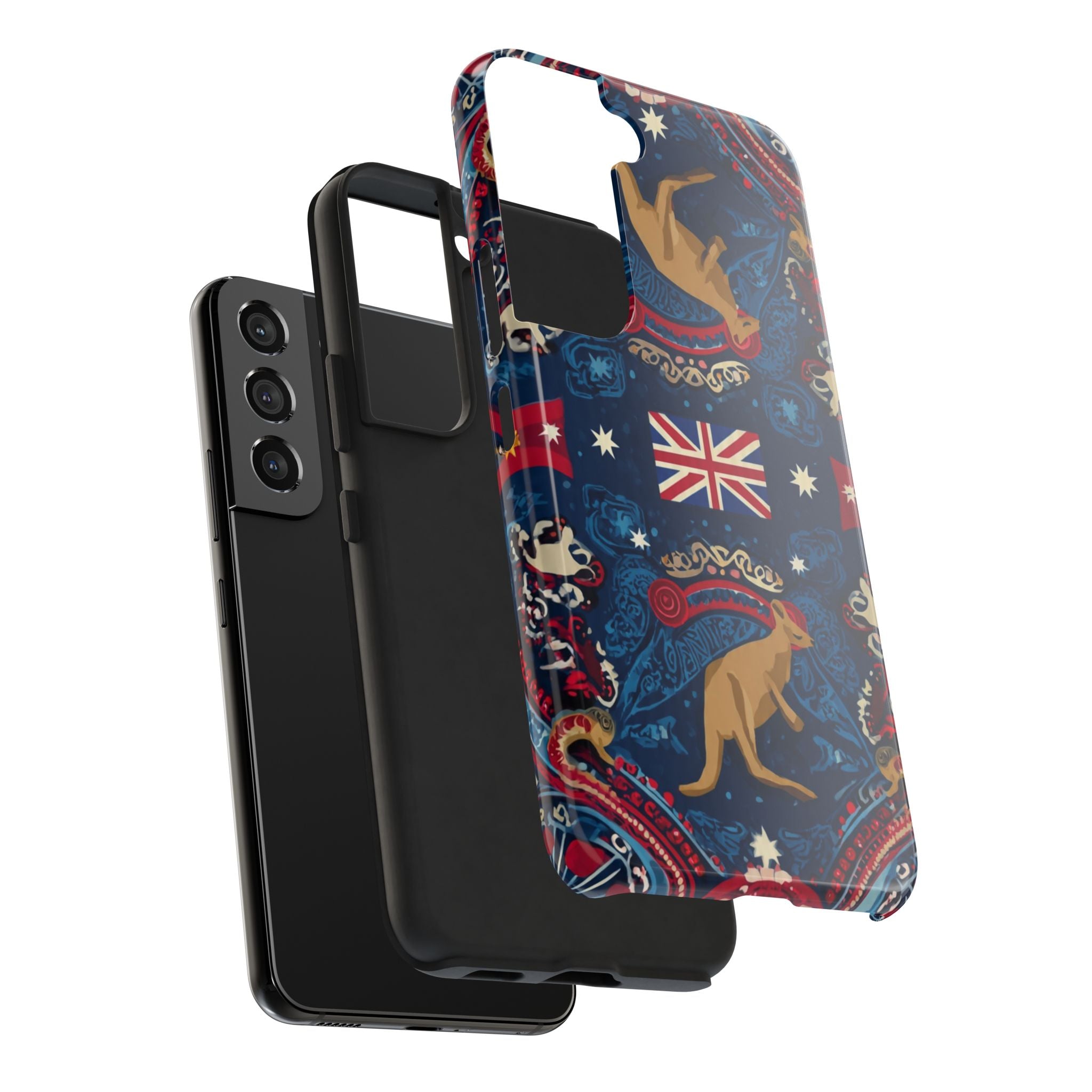 Australian Kangaroo Flag Tough Phone Case - Protective Patriotic iPhone Cover